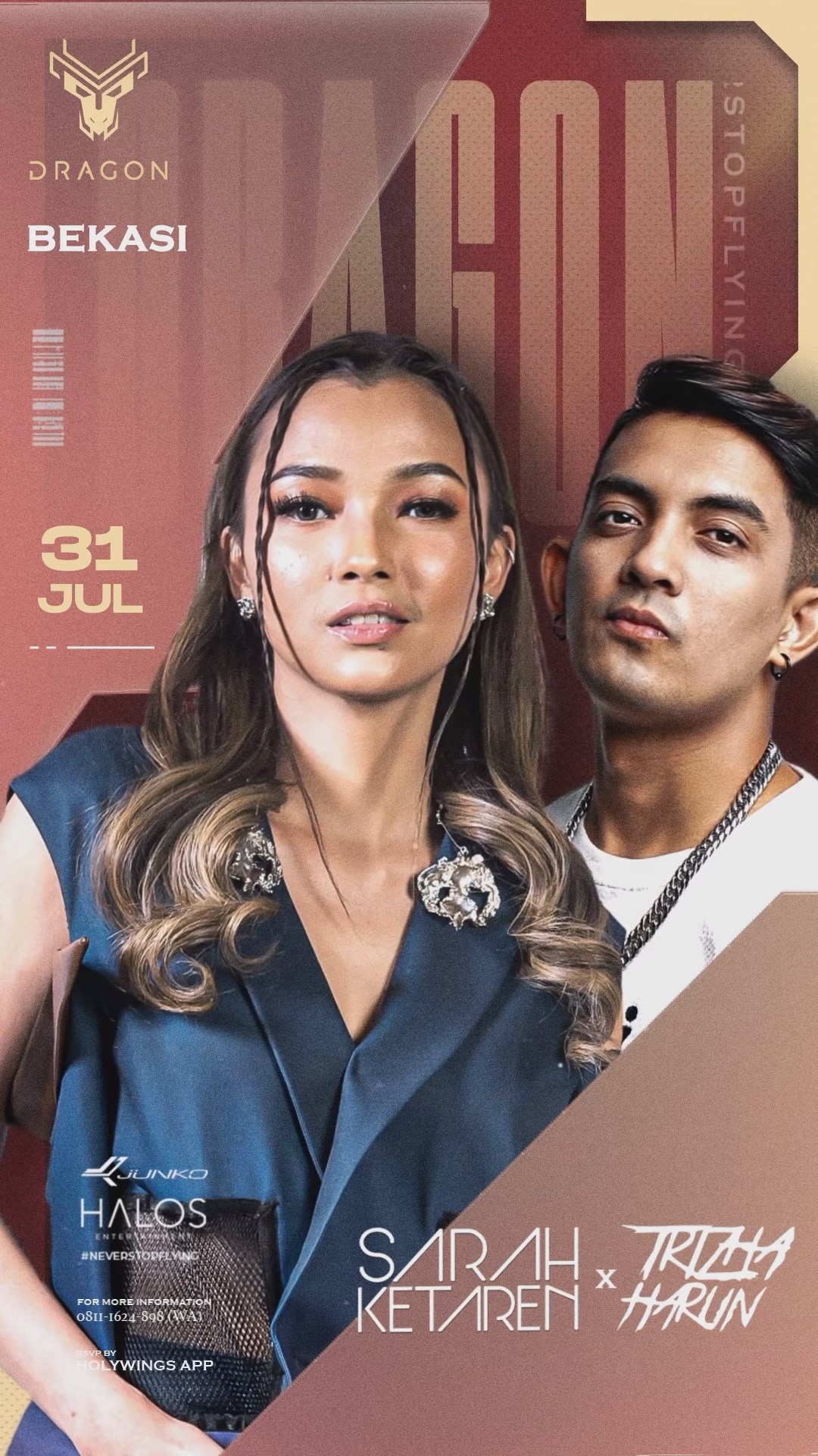 GOLD DRAGON BAR BEKASI - SARAH KETAREN & TRIZHA HARUN