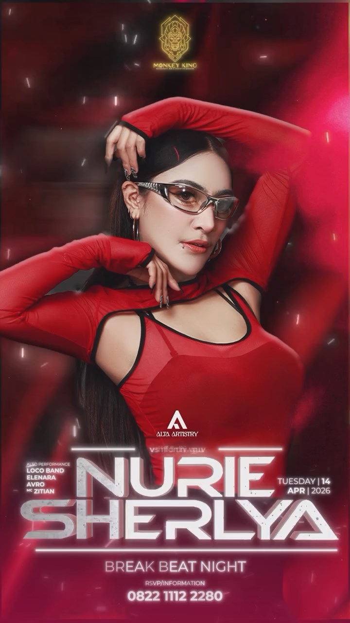 MONKEY KING BAR & LOUNGE GADING SERPONG - BREAKBEAT NIGHT (NURIE SHERLYA)