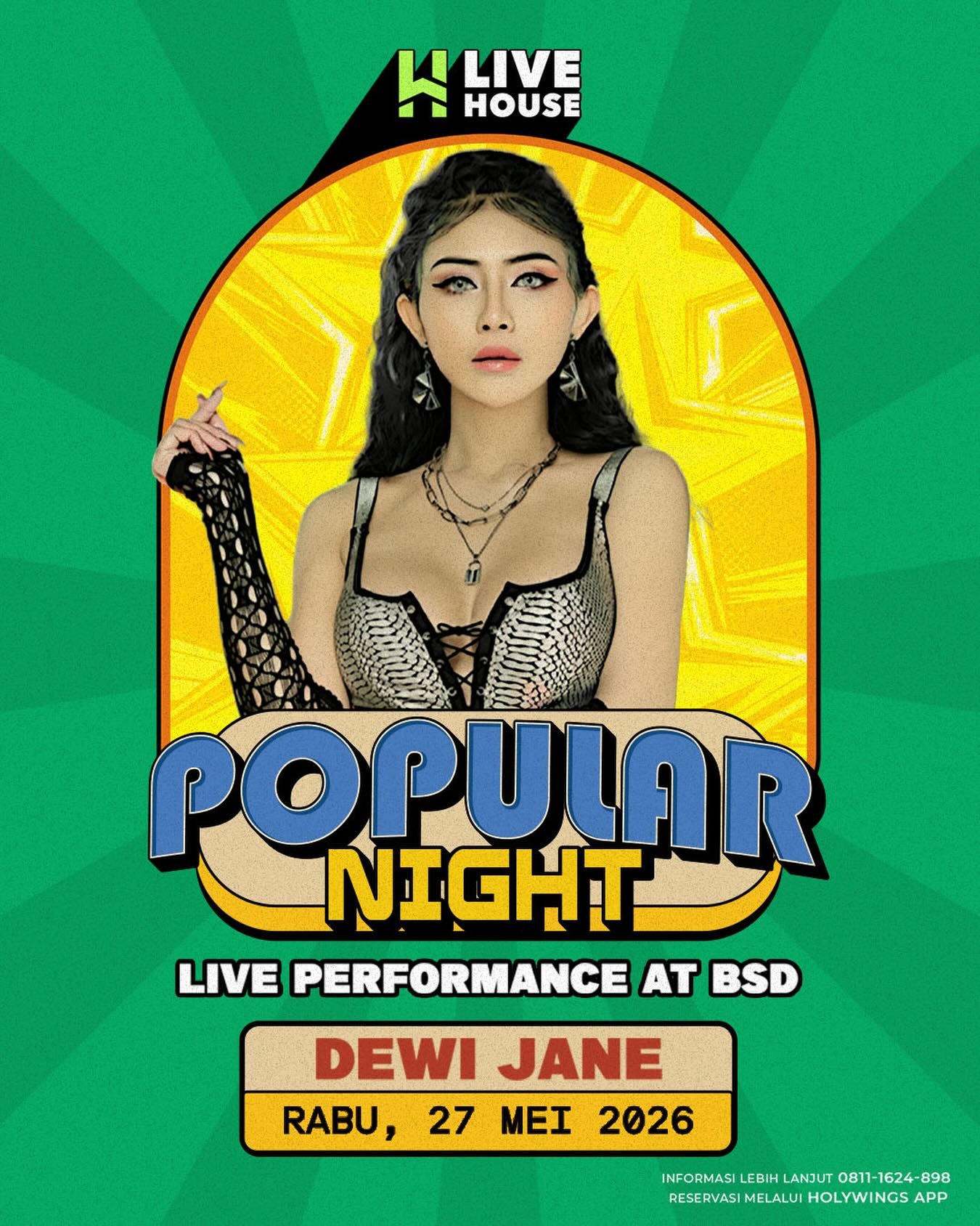 LIVEHOUSE QBIG BSD - POPULAR NIGHT (DEWI JANE)