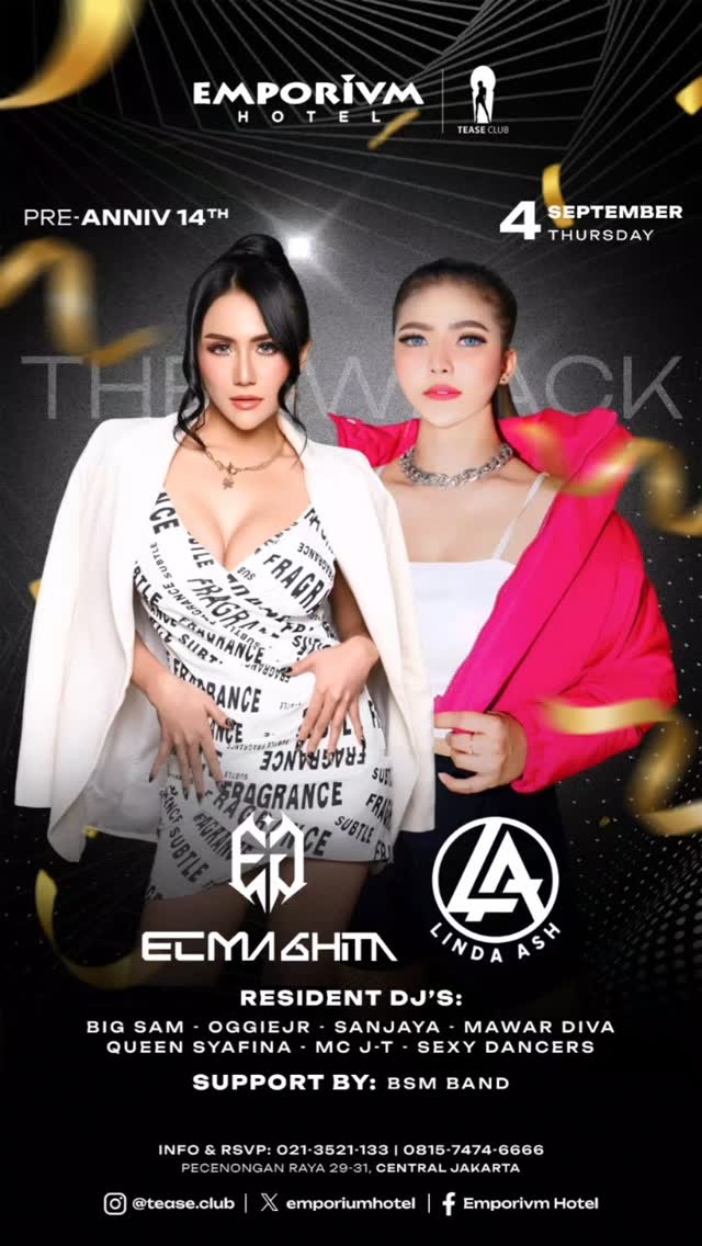 EMPORIUM TEASE CLUB JAKARTA - ELMAGHITA X LINDA ASH