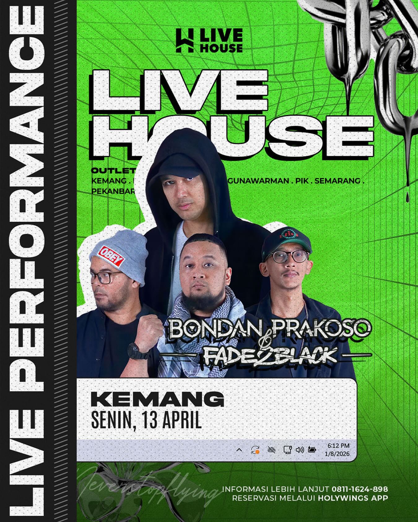 LIVEHOUSE KEMANG - BONDAN PRAKOSO & FADE 2 BLACK