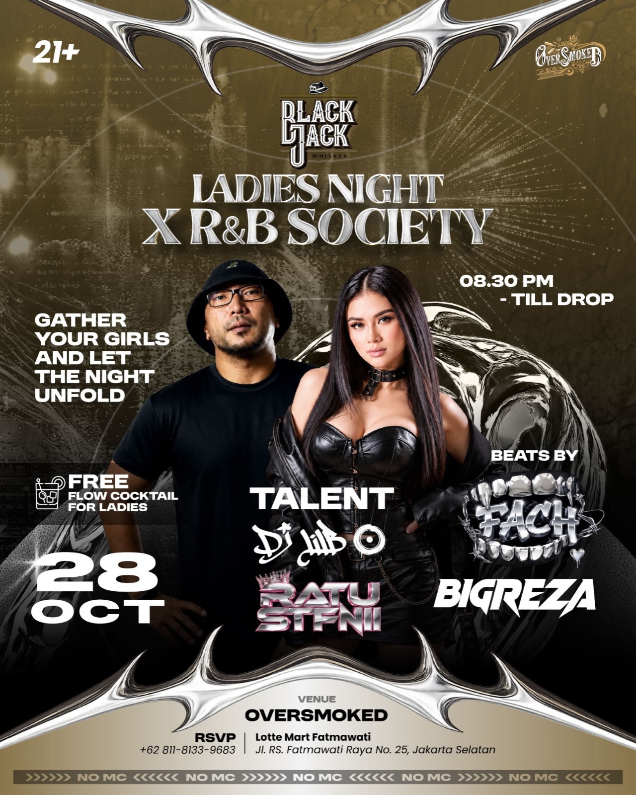 OVERSMOKED JAKARTA - LADIES NIGHT X R&B NIGHT (RATU STFNII & LIL B))