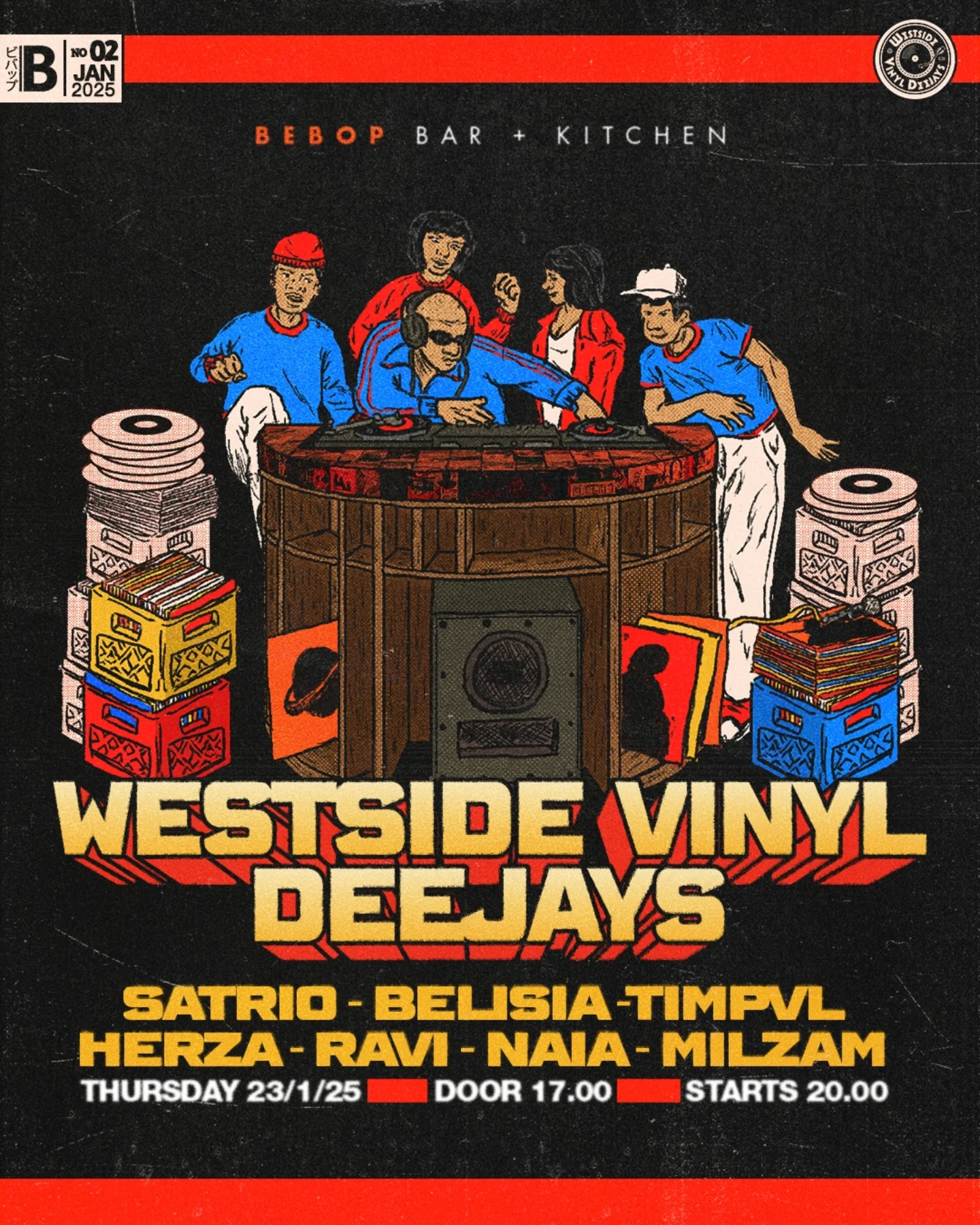 BEBOP JAKARTA - WESTSIDE VINYL DEEJAYS
