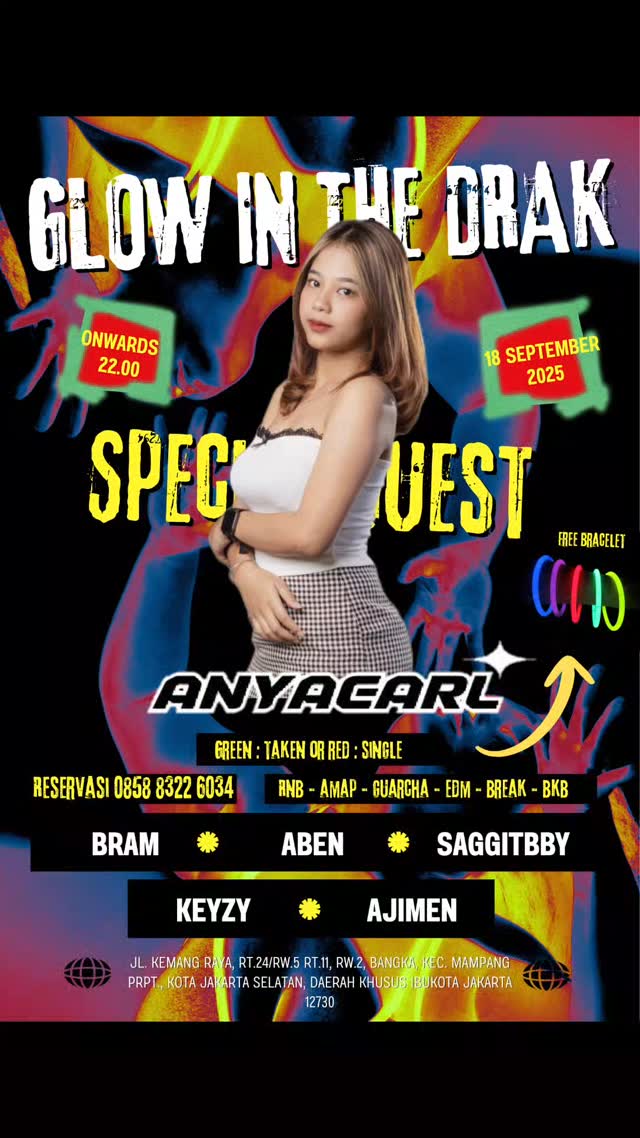 NU CHINA KEMANG JAKARTA - GLOW IN THE DARK (ANYA CARL)