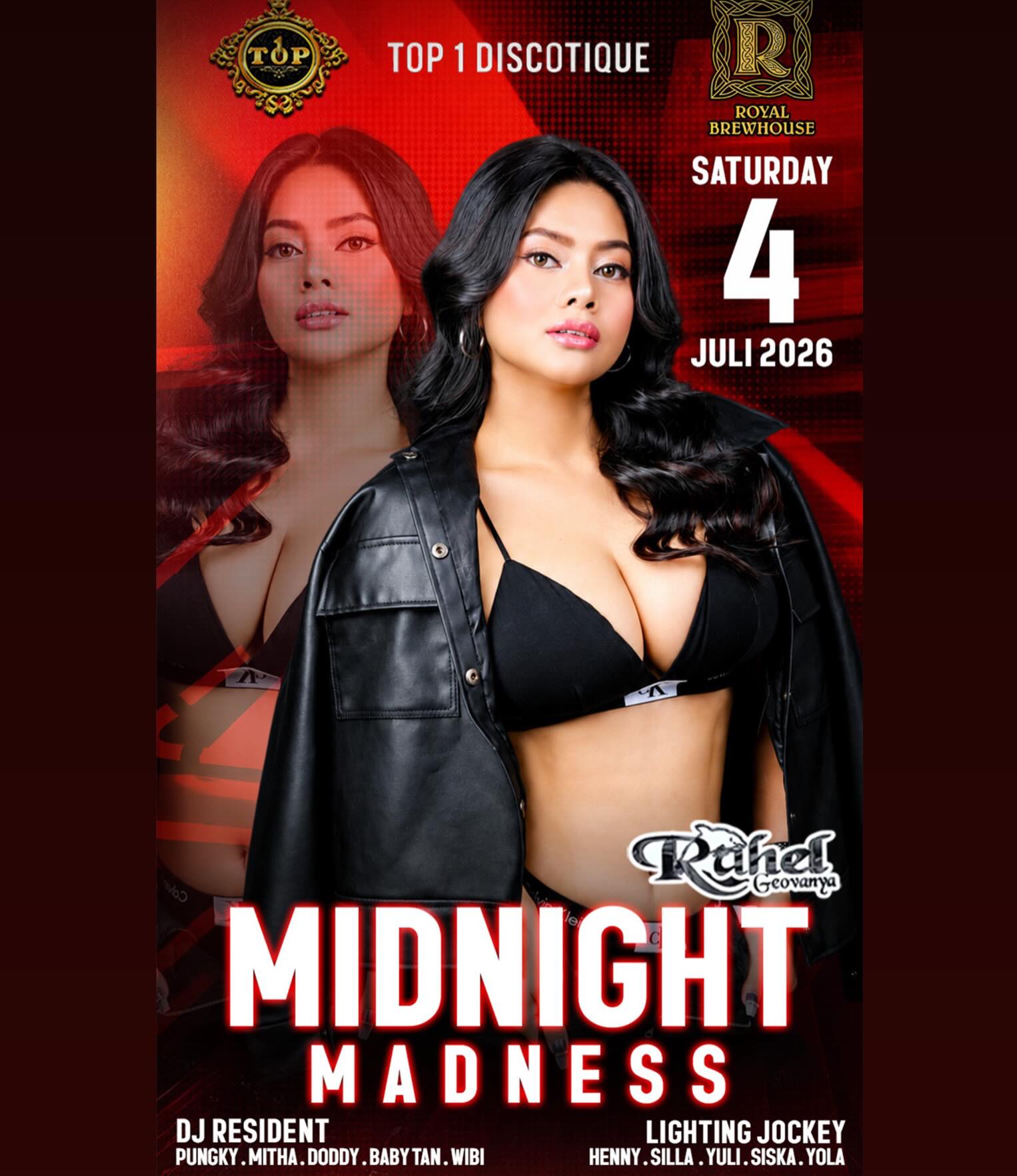 TOP 1 CLUB JAKARTA - MIDNIGHT MADNESS (RAHEL GEOVANYA)