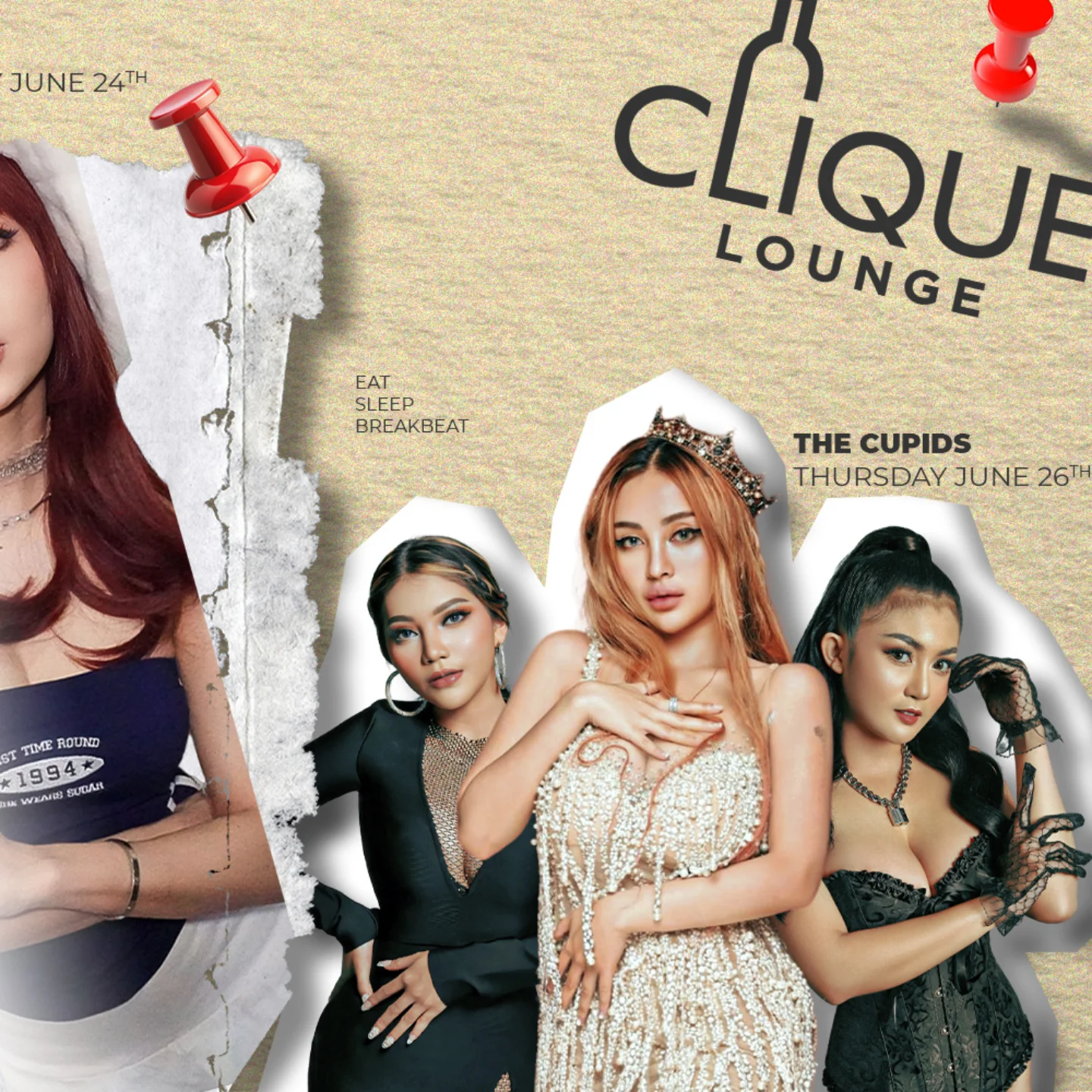 CLIQUE SPOT GADING SERPONG - WAKTU INDONESIA BREAKBEAT (THE CUPIDS)