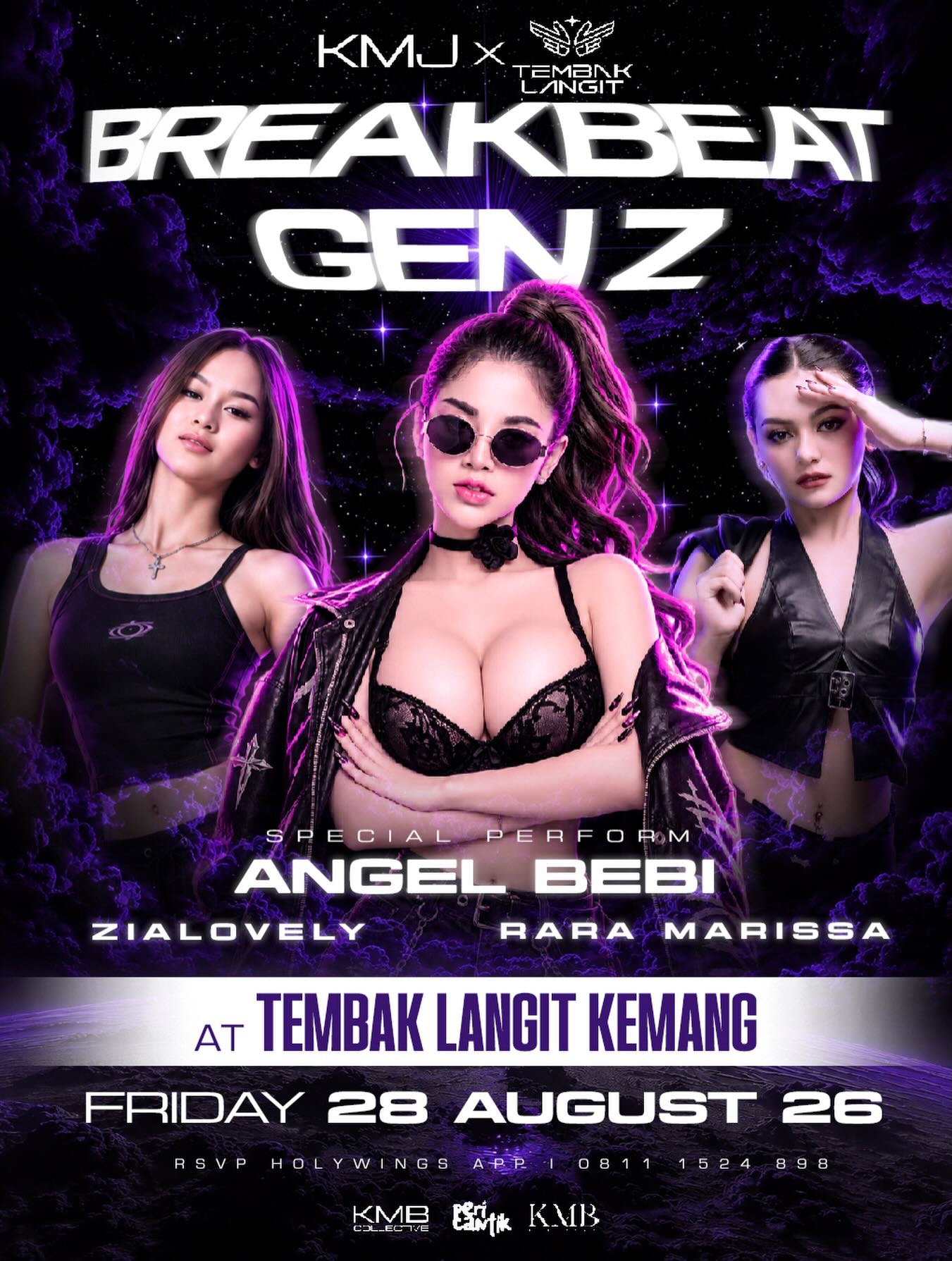 TEMBAK LANGIT CLUB KEMANG - BREAKBEAT GEN Z (ANGEL BEBI, ZIALOVELY, RARA MARISSA)