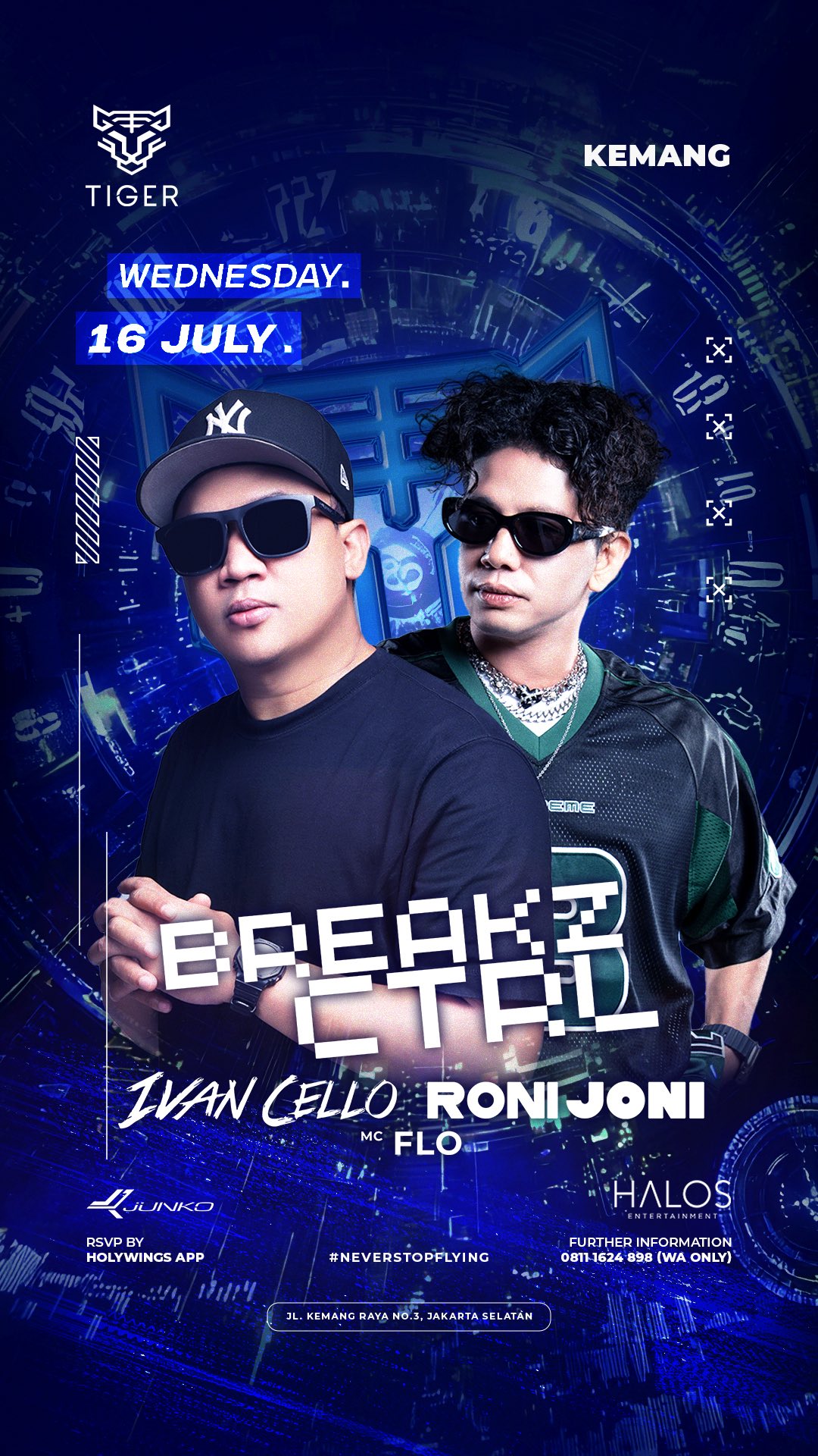 GOLDEN TIGER KEMANG JAKARTA - BREAKZ CTRL (IVAN CELLO & RONI JONI)
