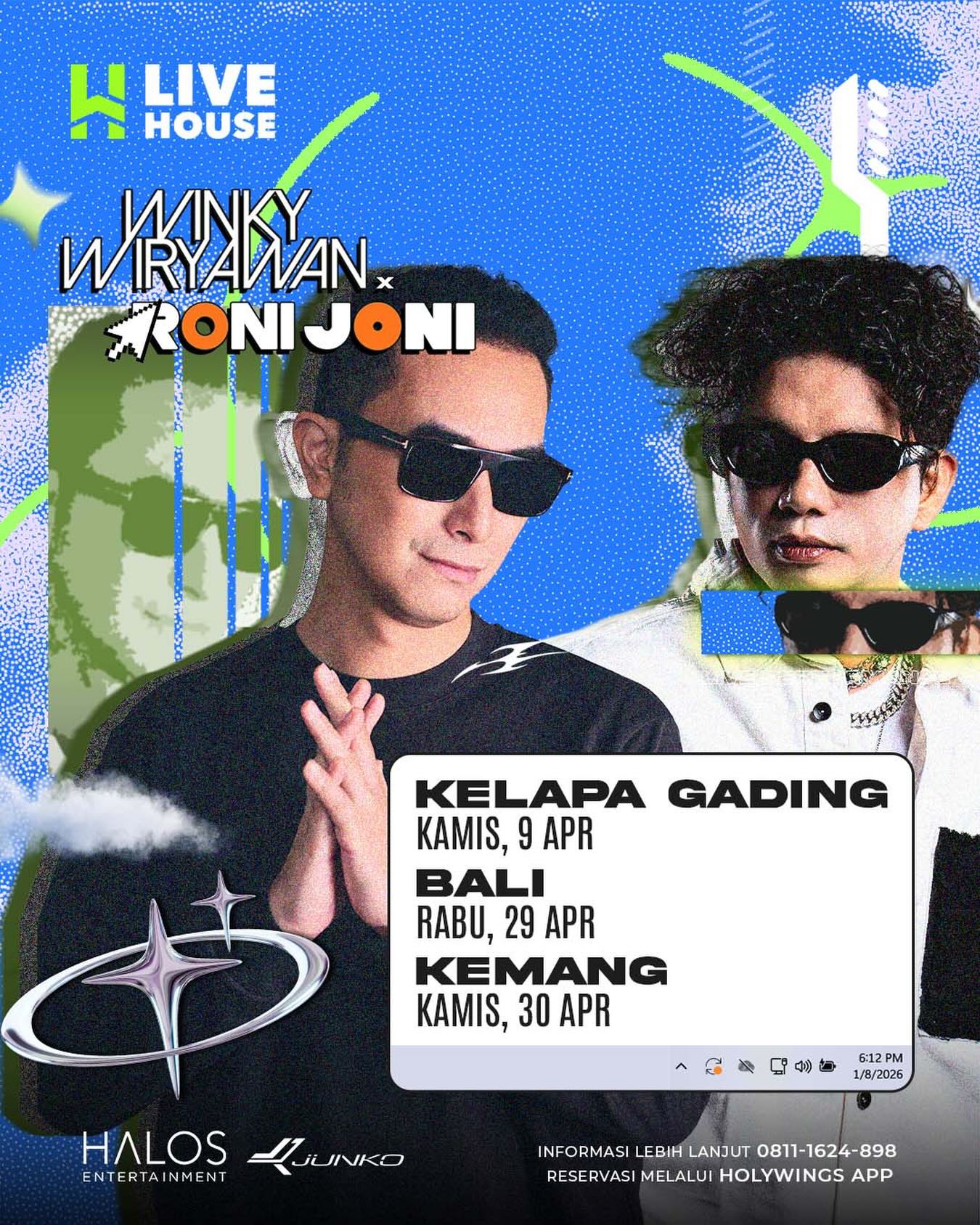 LIVEHOUSE KELAPA GADING - WINKY WIRYAWAN X RONI JONI