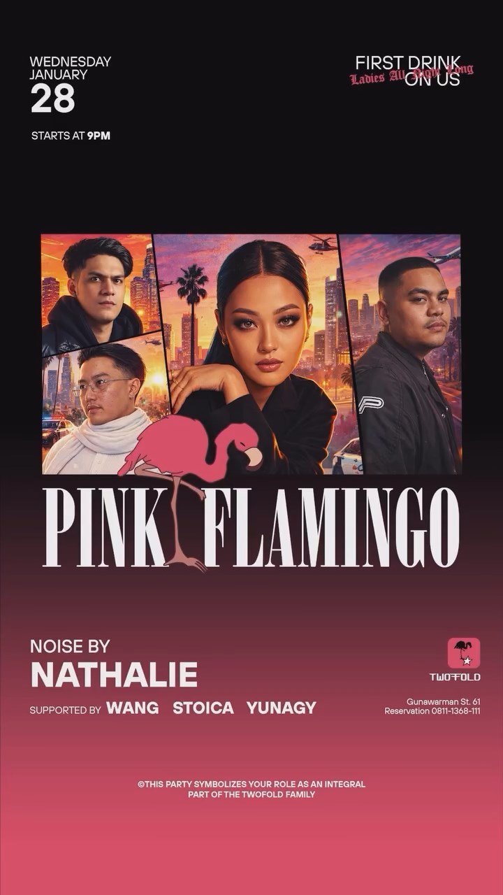 TWO FOLD JAKARTA - PINK FLAMINGO (NATHALIE)