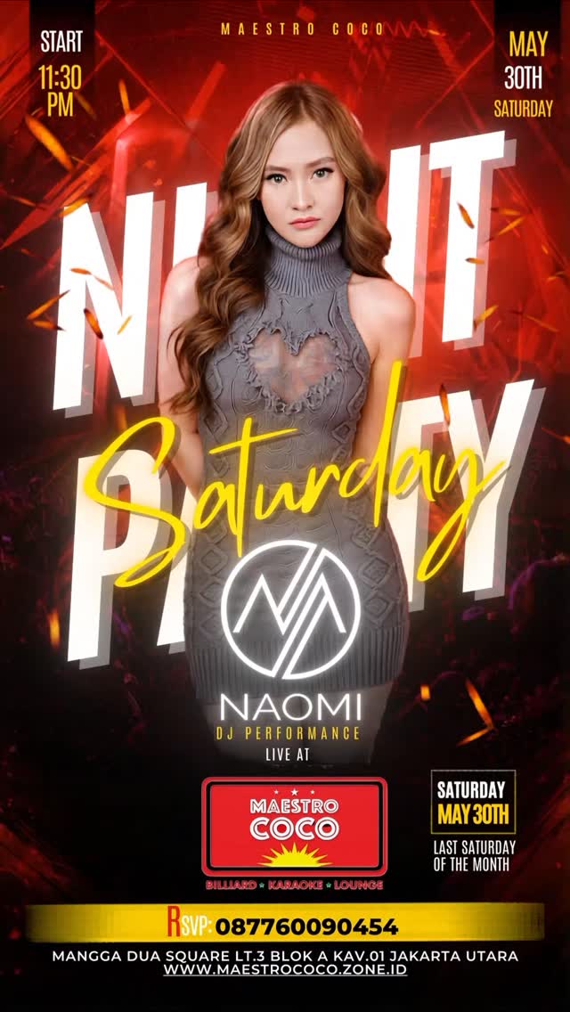 MAESTRO COCO MANGGA DUA JAKARTA - SUMMER PARTY (NAOMI)