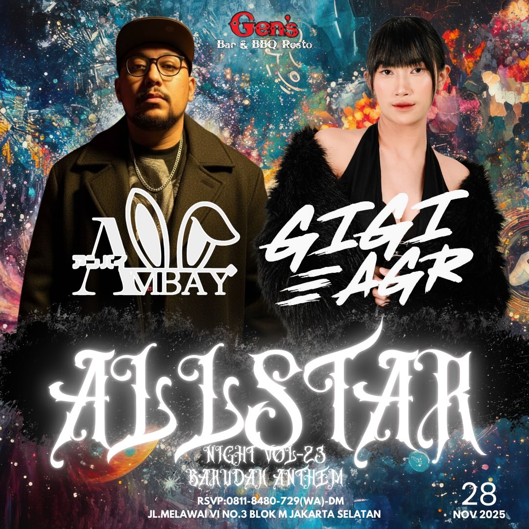 GEN'S BAR JAKARTA - ALL STAR NIGHT VOL. 23 (AMBAY & GIGI AGR)
