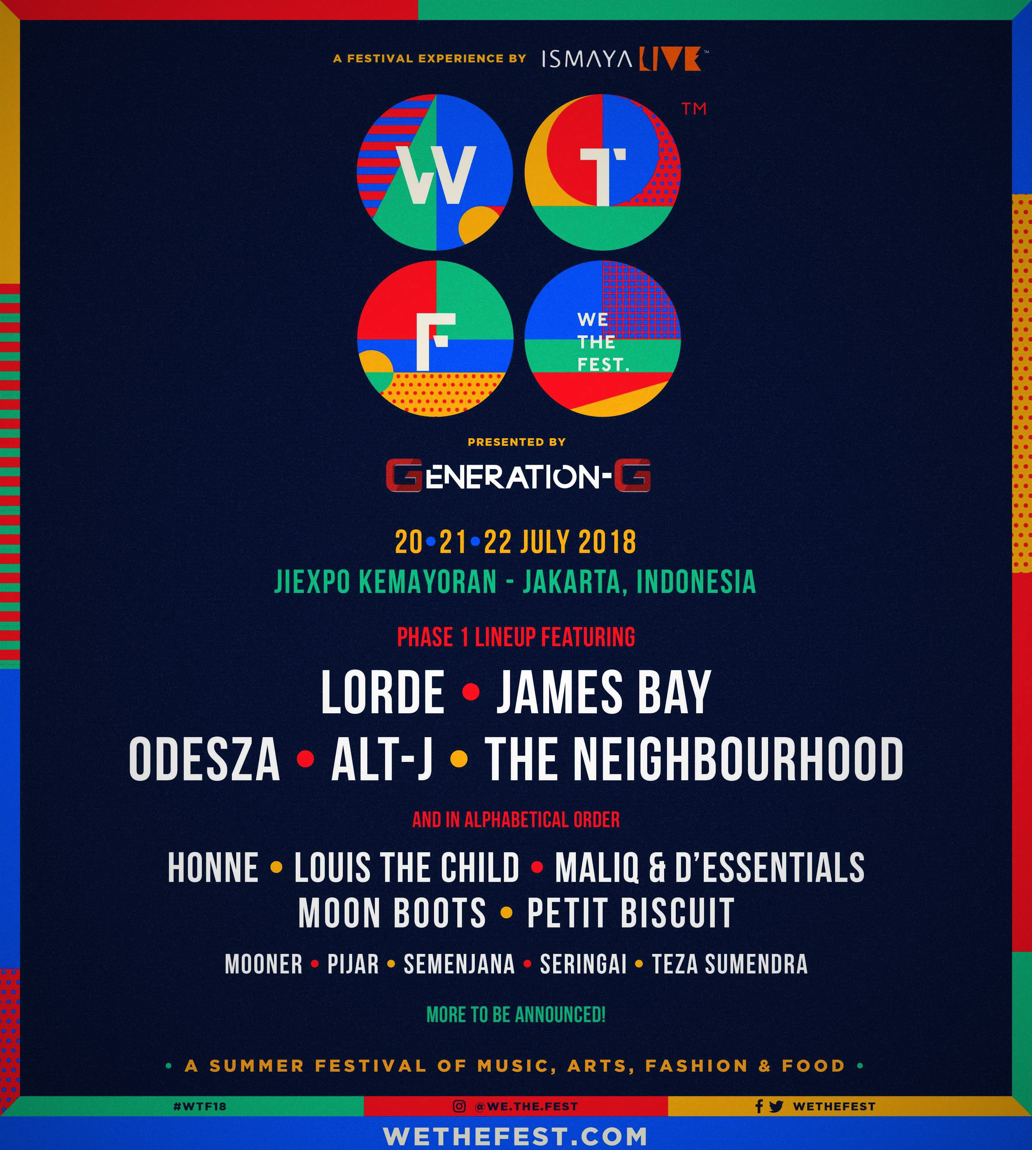 We The Fest 2018 Phase 1 Line Up