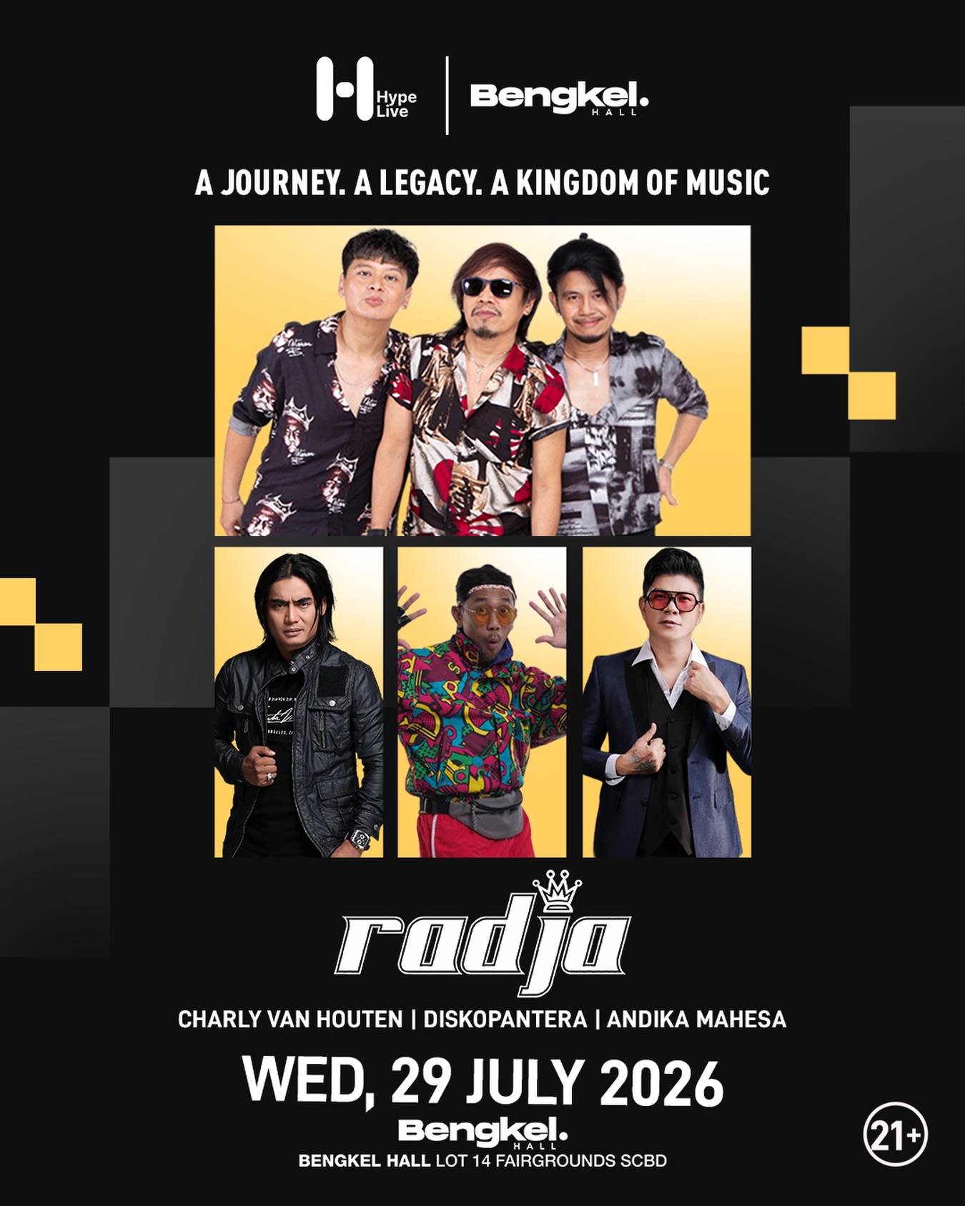 BENGKEL SCBD JAKARTA - RADJA FEAT. CHARLY VAN HOUTEN, DISKOPANTERA, ANDIKA MAHESA