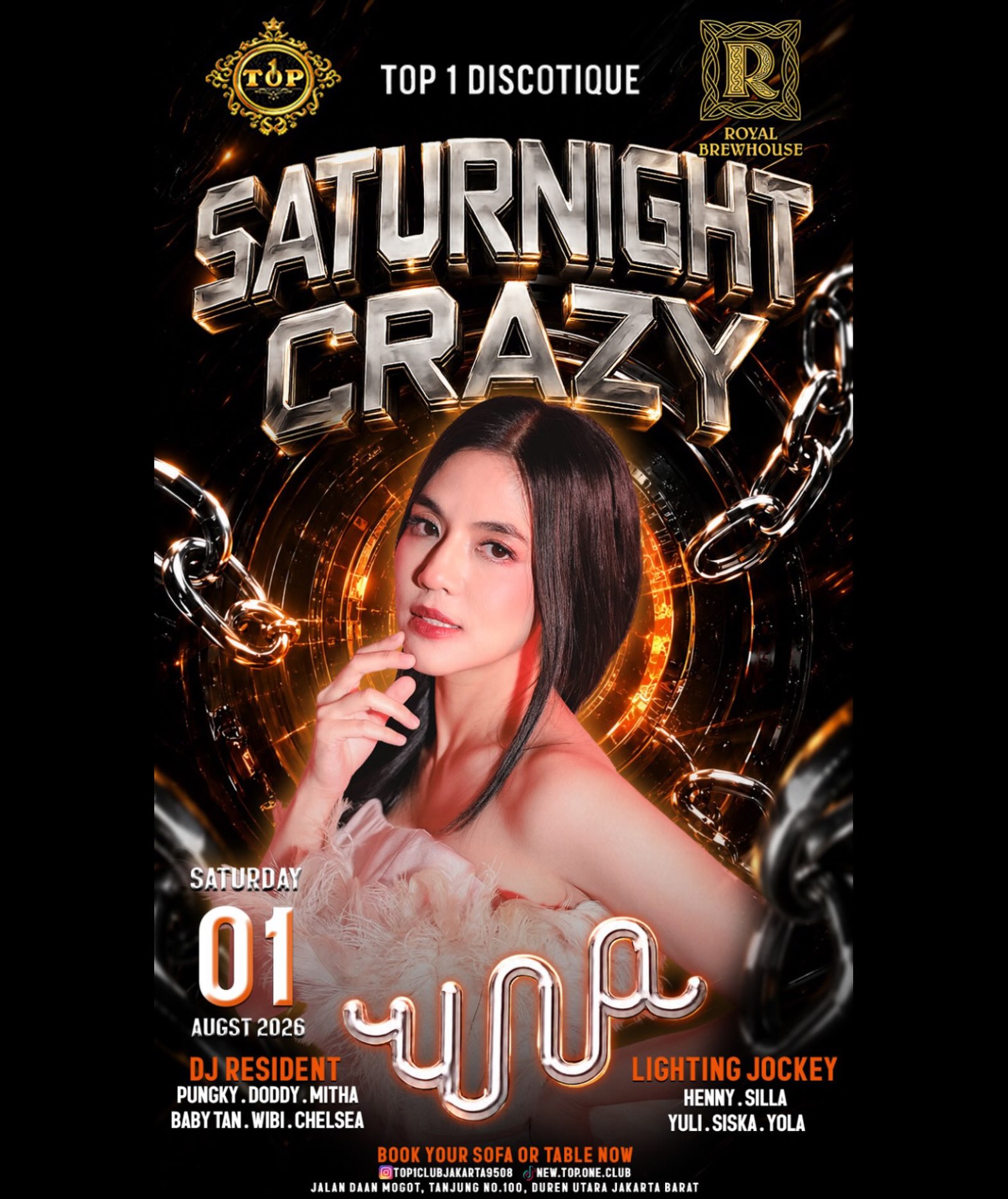 TOP 1 CLUB JAKARTA - SATURNIGHT CRAZY (UNA)