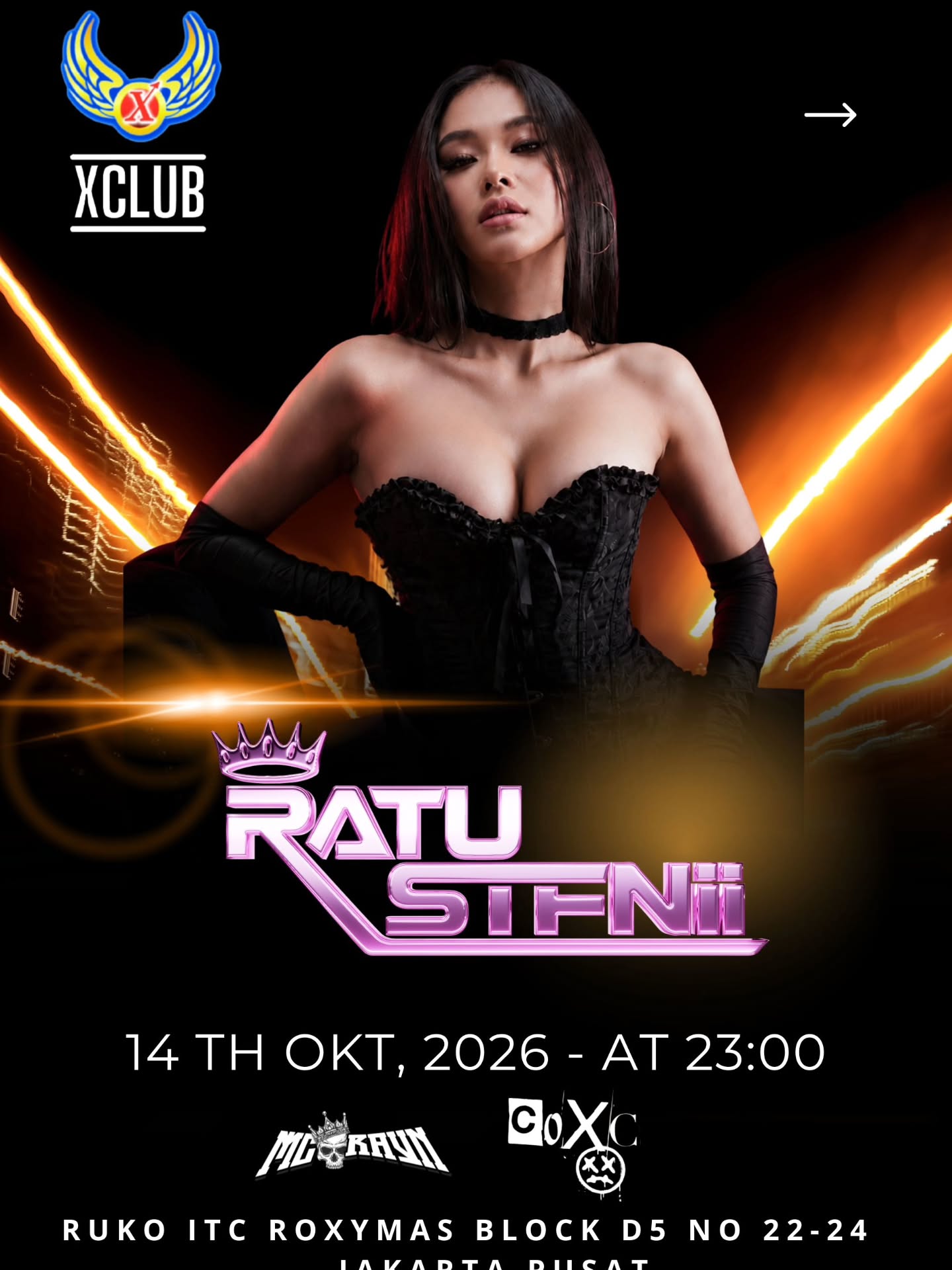 X CLUB JAKARTA - RATU STFNII
