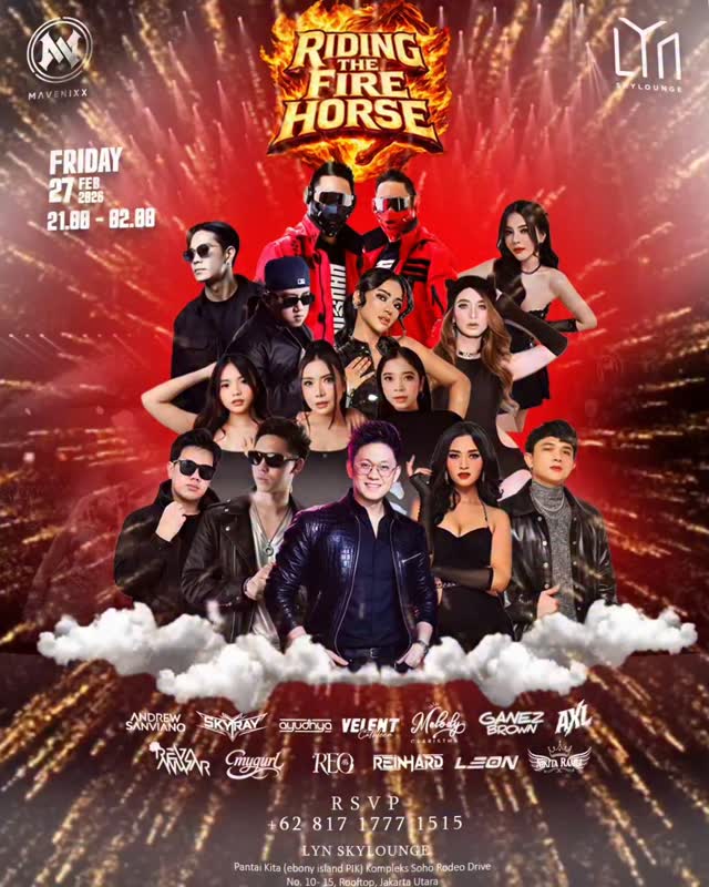 LYN SKY LOUNGE JAKARTA - RIDING THE FIRE HORSE