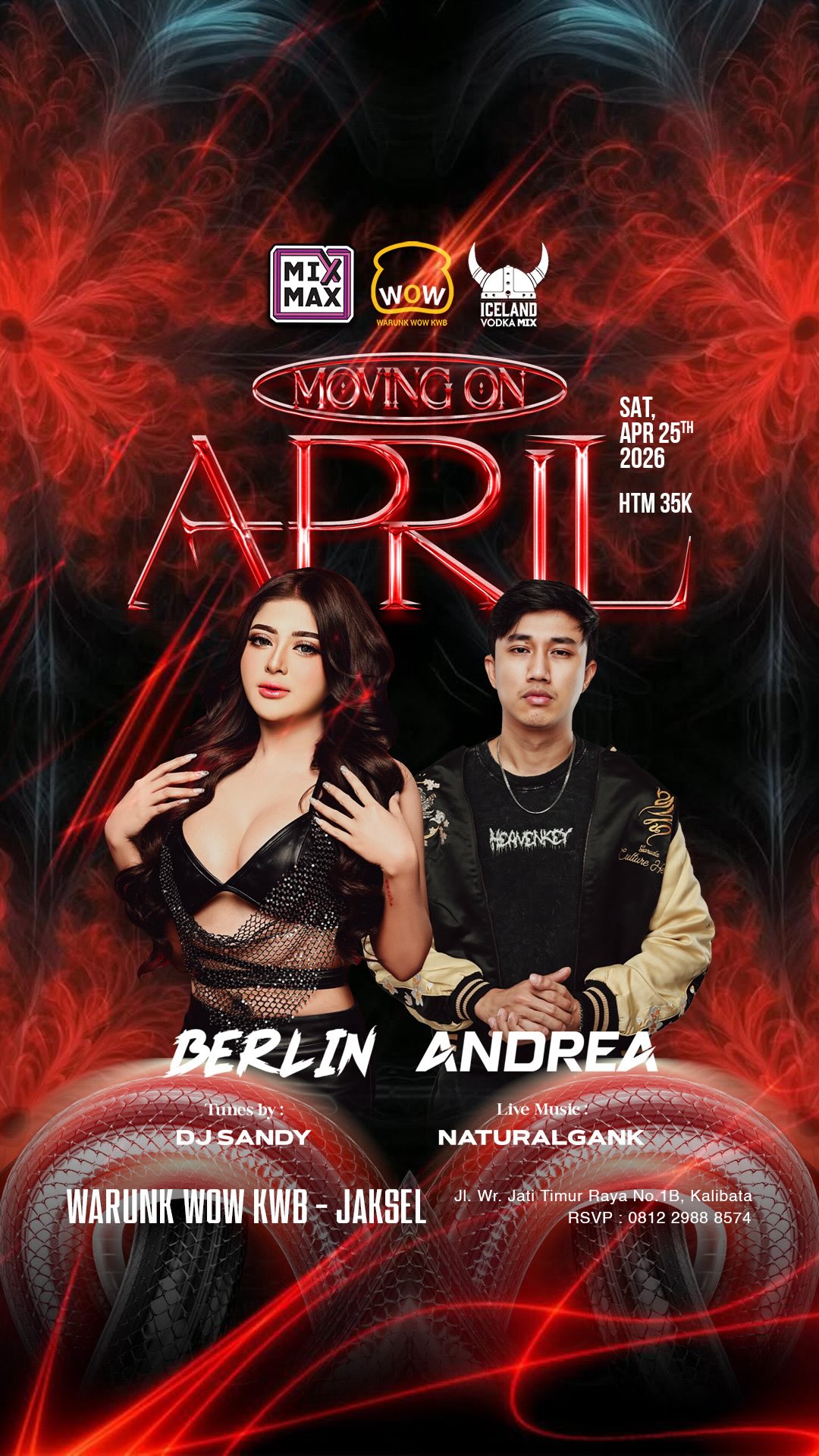 WARUNK WOW KWB JAKARTA - MOVING ON APRIL (BERLIN & ANDREA)