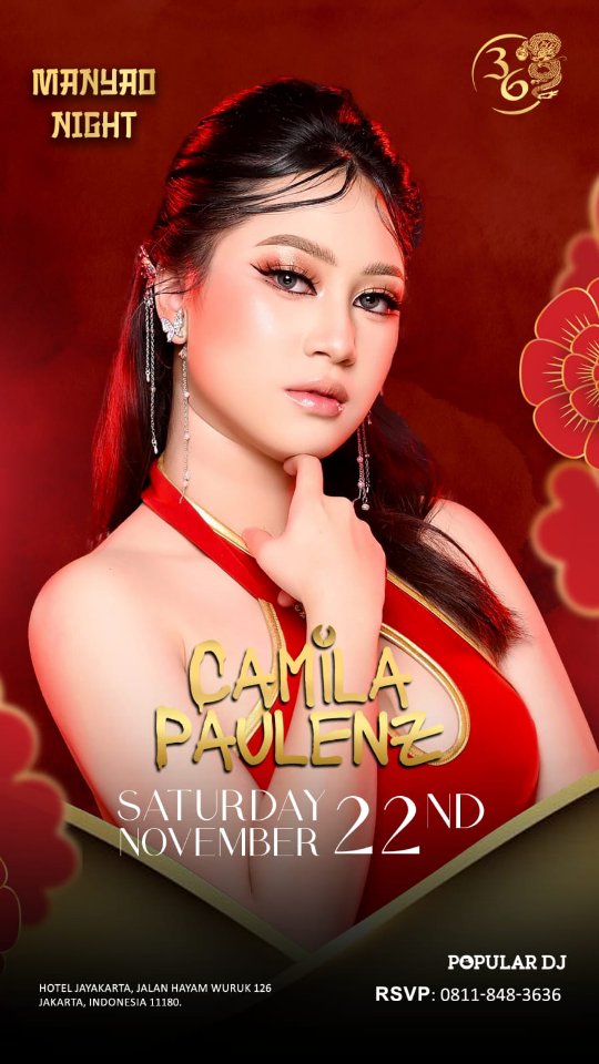 CLUB 36 MANGGA BESAR JAKARTA - MANYAO NIGHT (CAMILA PAULENZ)