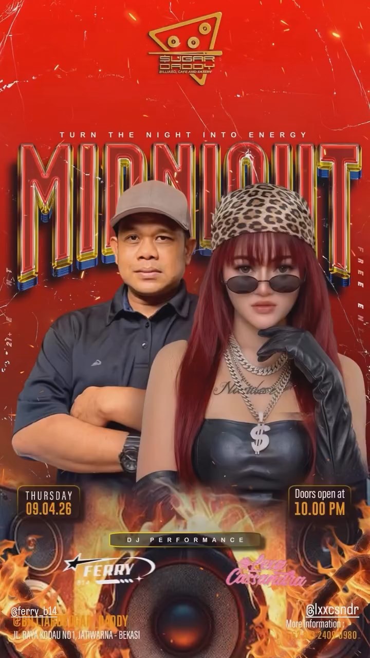 SUGAR DADDY BILLIARD, CAFE AND EATERY BEKASI - MIDNIGHT (LEXA CASSANDRA & FERRY B14)