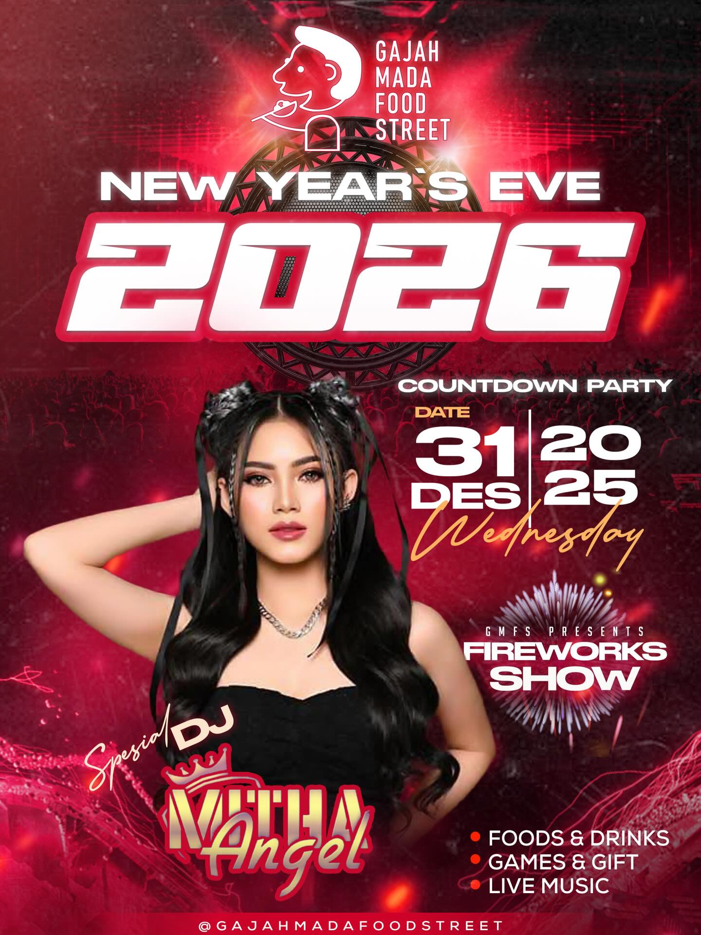 GAJAH MADA FOOD STREET JAKARTA - NEW YEAR'S EVE 2026 (MITHA ANGEL)