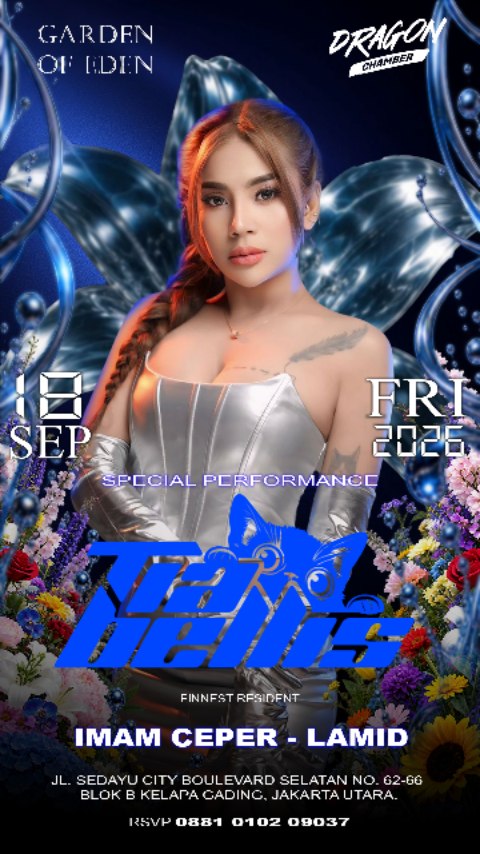DRAGON BEER CHAMBER JAKARTA - GARDEN OF EDEN (TIA BELLIS)