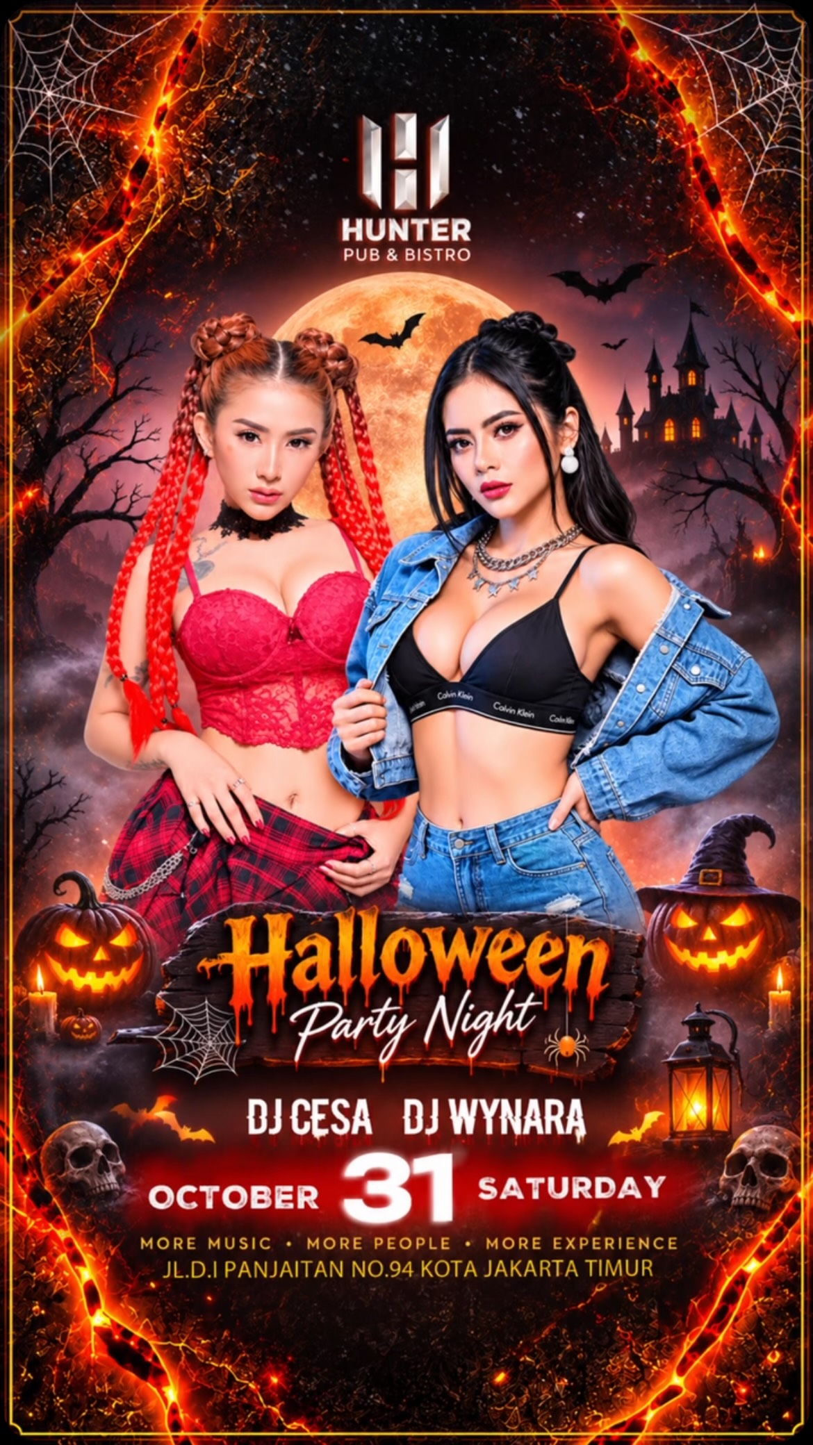 HUNTER PUB AND BISTRO JAKARTA - HALLOWEEN PARTY NIGHT (CESA & WYNNARA)