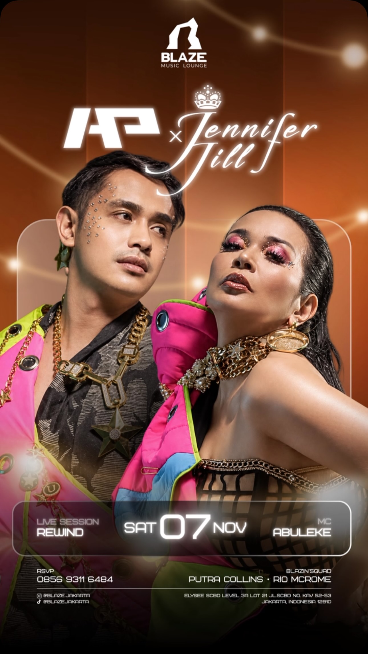 BLAZE JAKARTA - AJUN PERWIRA X JENNIFER JILL