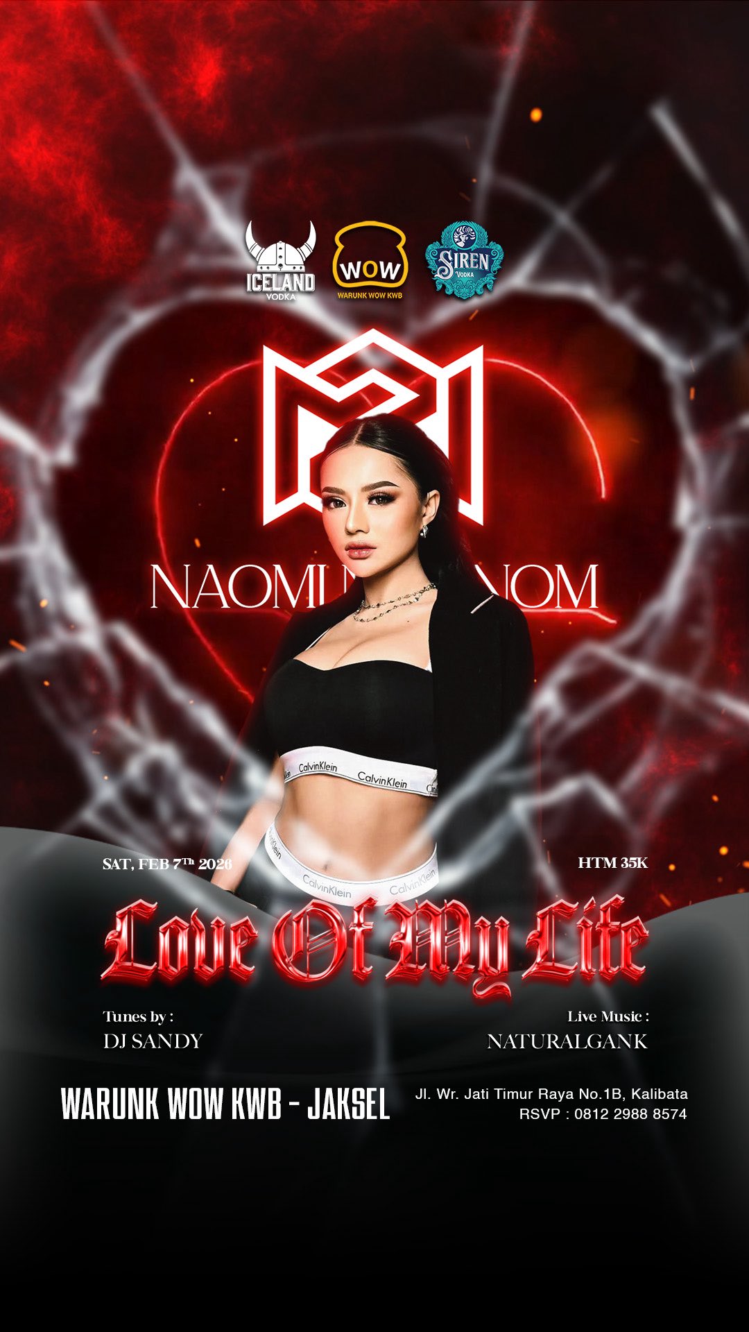 WARUNK WOW KWB JAKARTA - LOVE OF MY LIFE (NAOMI NOMNOM)