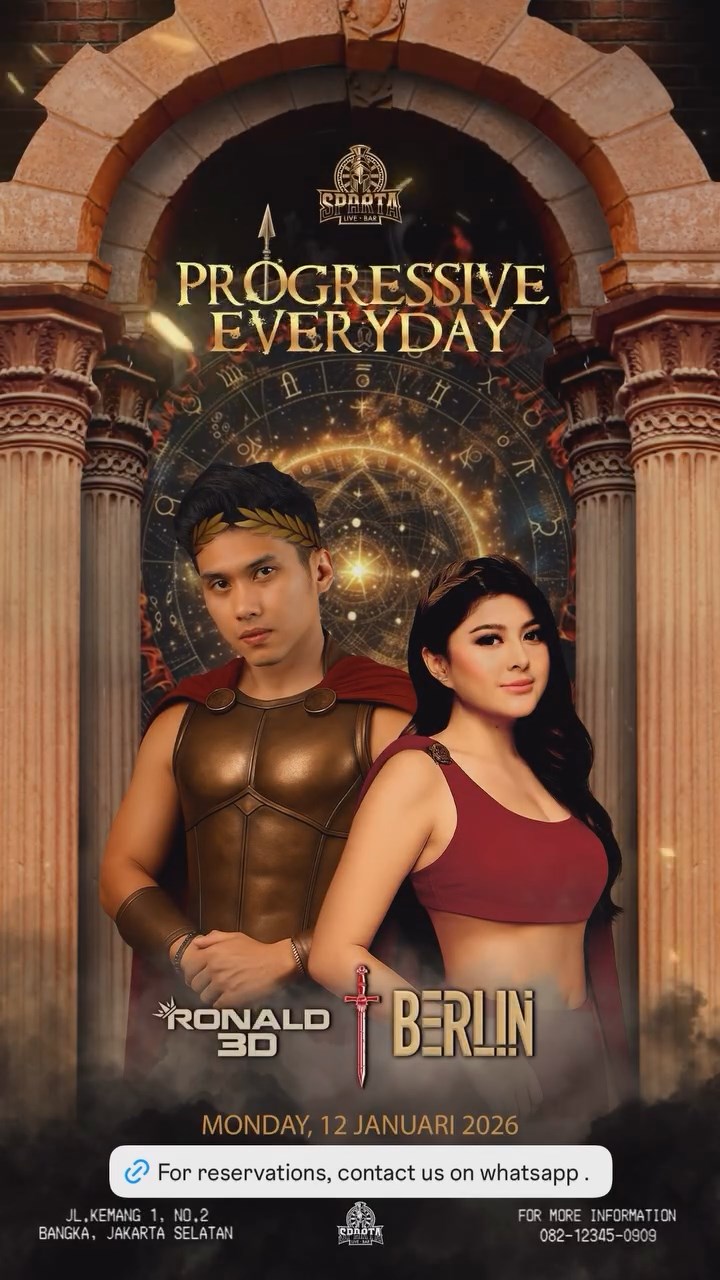 SPARTA LIVE BAR JAKARTA - RONALD 3D & BERLIN