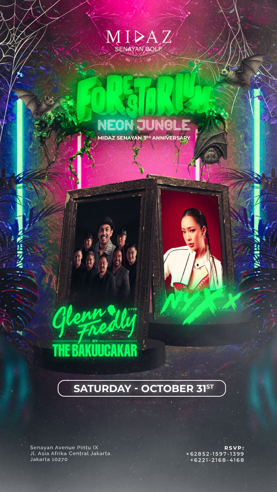 MIDAZ SENAYAN GOLF - FORESTARIUM: NEON JUNGLE DAY 2 (THE BAKUCAKAR & NYXX)