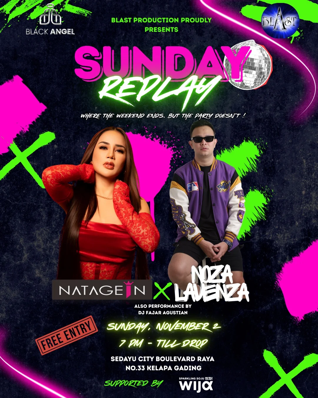 BLACK ANGEL JAKARTA - SUNDAY REPLAY (NATAGEIN X NOZA LAVENZA)