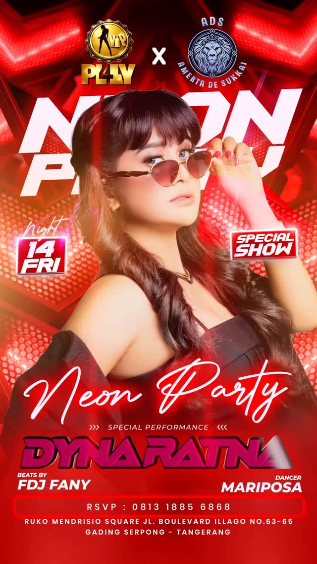 VIP PLAY GADING SERPONG - NEON PARTY (DYNA RATNA)