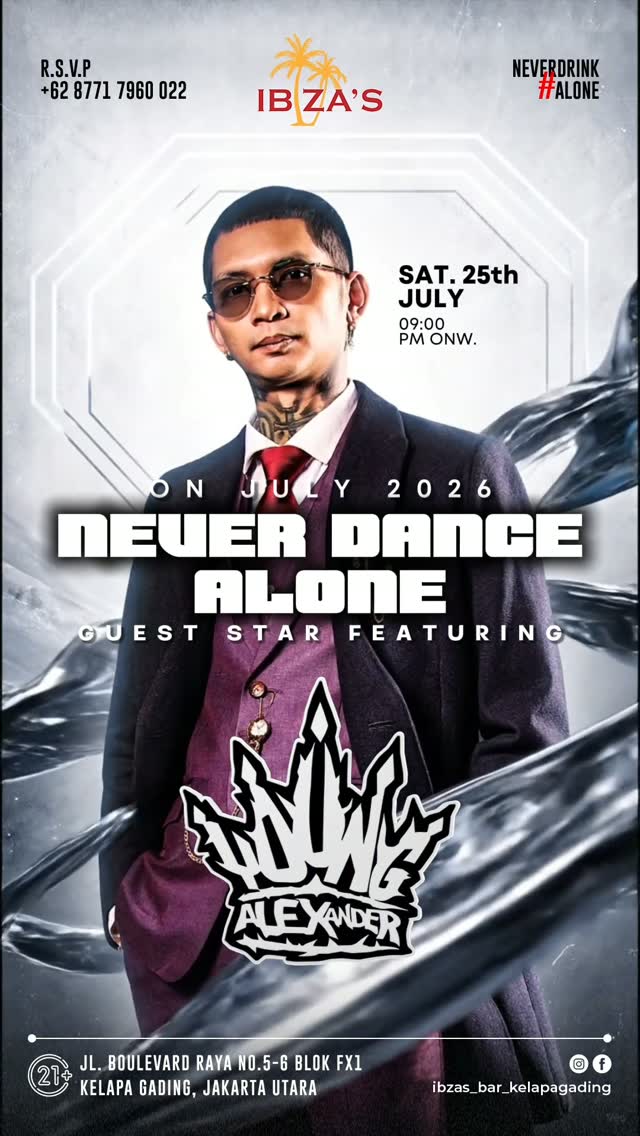 IBZA'S BAR KELAPA GADING - NEVER DANCE ALONE (YOUNG LEX)