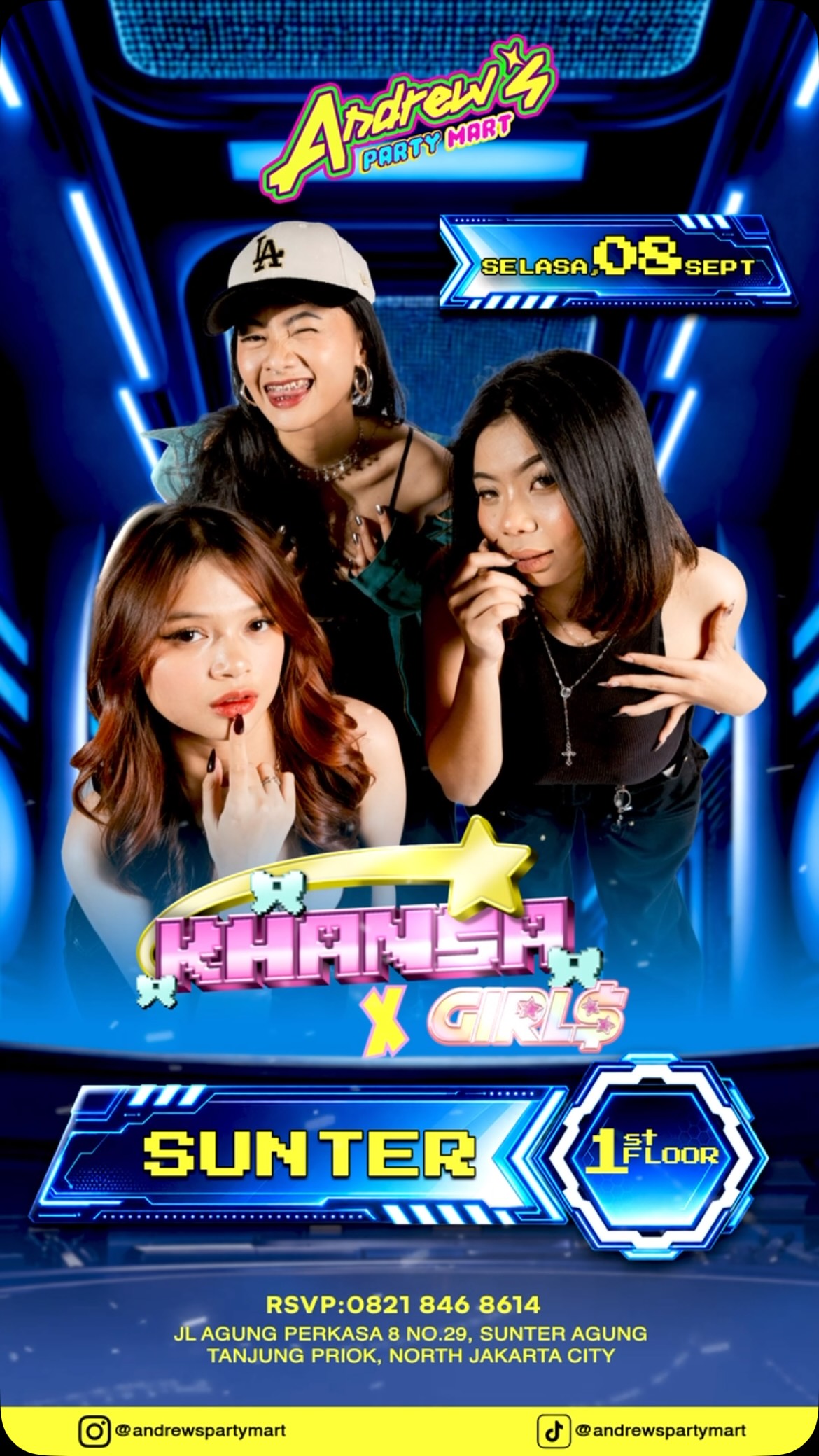 ANDREW'S PARTY MART SUNTER - KHANSA X GIRLS