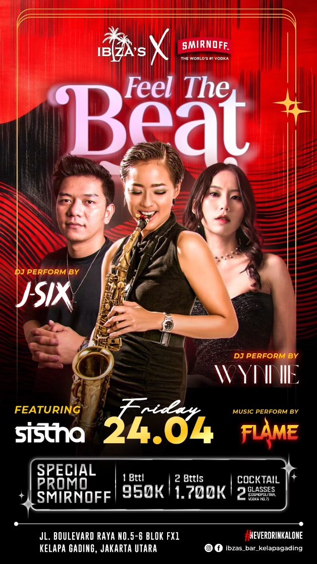 IBZA'S BAR KELAPA GADING - FEEL THE BEAT (WYNNIE, J-SIX, SISTHA)