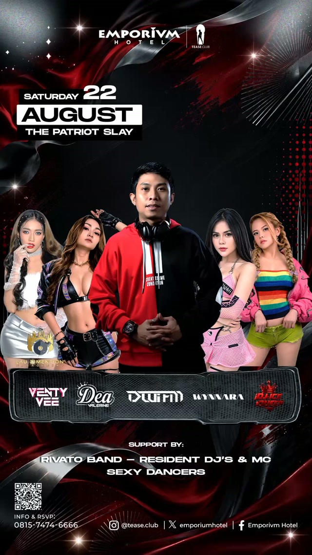EMPORIUM TEASE CLUB JAKARTA - THE PATRIOT SLAY (DWI FM, WYNNARA, ICE QUEEN)