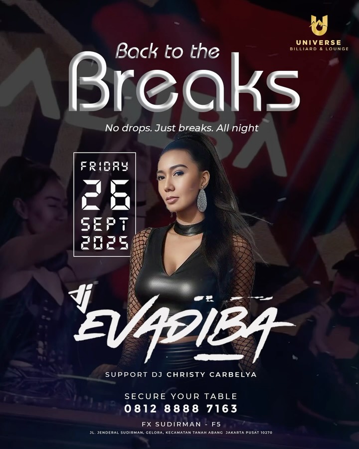 UNIVERSE BILLIARD & LOUNGE JAKARTA - BACK TO THE BREAKS (EVADIBA)