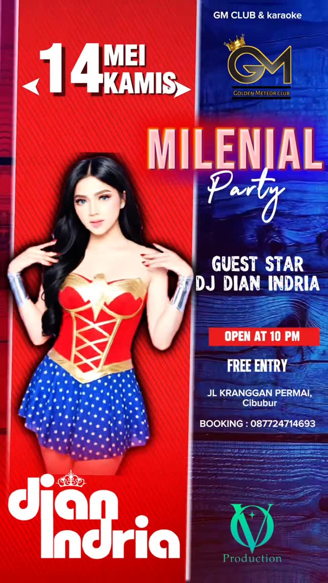 GOLDEN METEOR CLUB JAKARTA - MILENIAL PARTY (DIAN INDRIA)