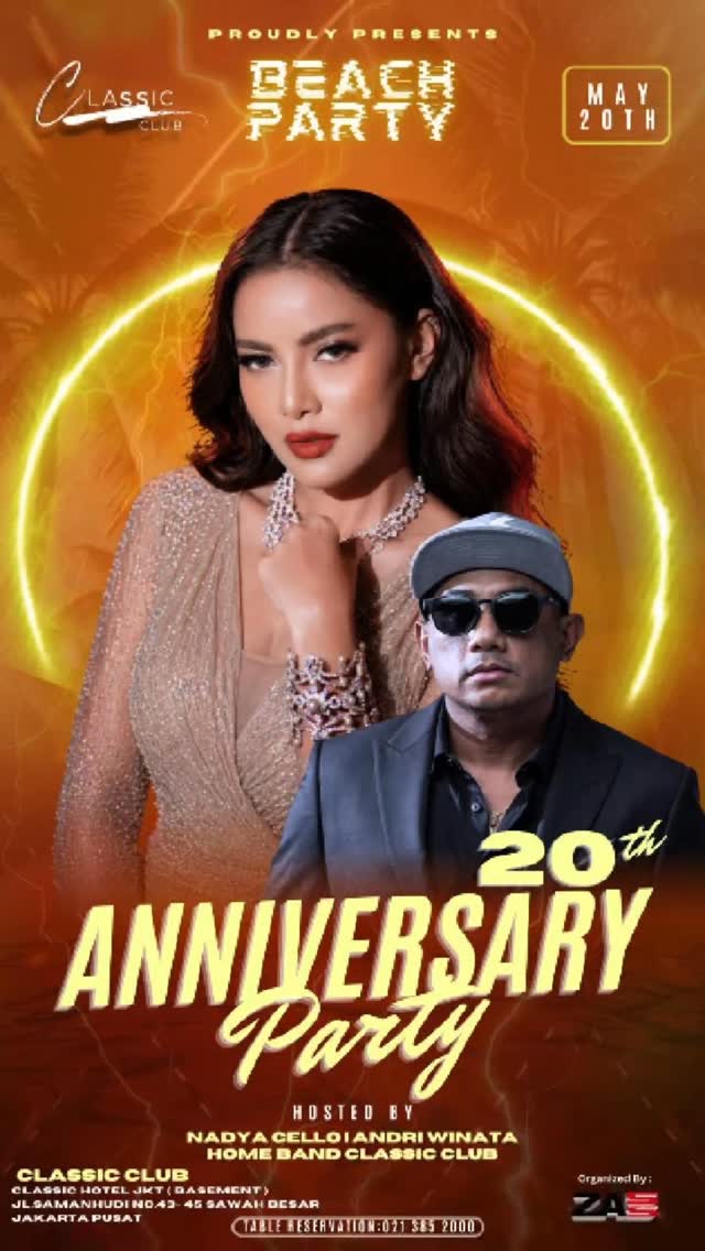 CLASSIC CLUB TERMINAL 2 JAKARTA - 20TH ANNIVERSARY PARTY (OLLA RAMLAN & JUSTEEN)