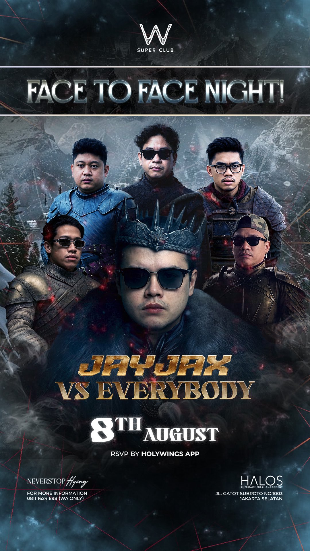 W SUPER CLUB TEBET JAKARTA - FACE TO FACE NIGHT (JAYJAX VS EVERYBODY)