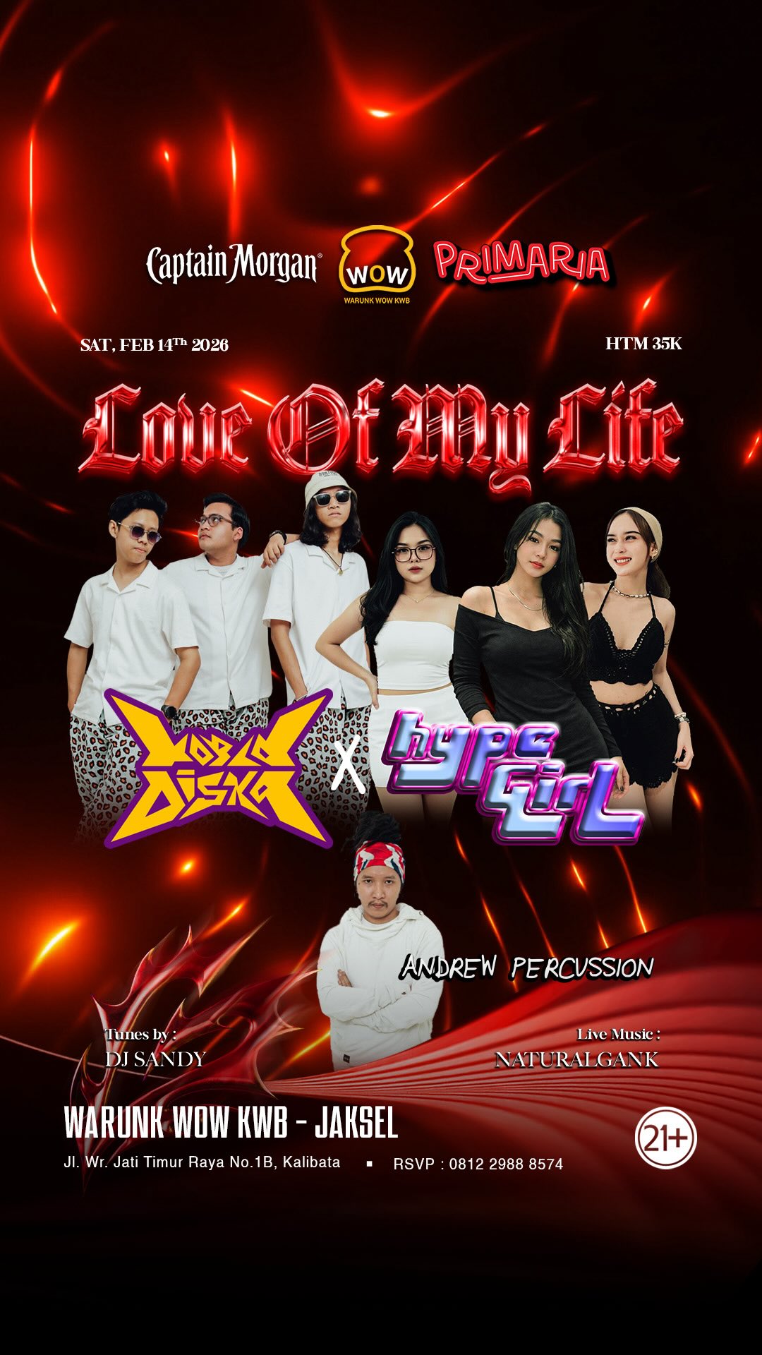 WARUNK WOW KWB JAKARTA - LOVE OF MY LIFE (KOPLO DISKO X HYPE GIRL)