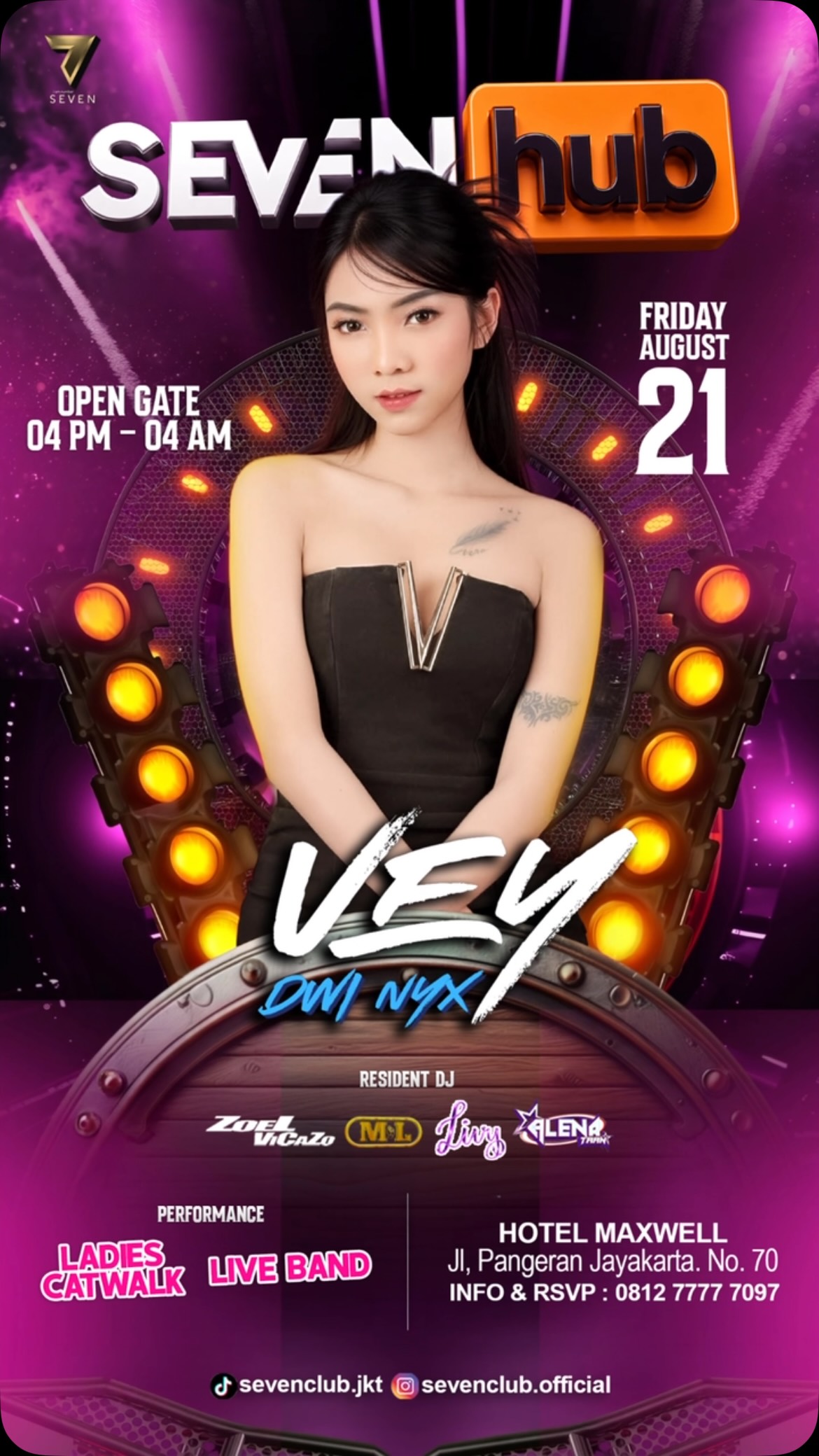 SEVEN CLUB JAKARTA - SEVEN HUB (VEY DWI NYX)