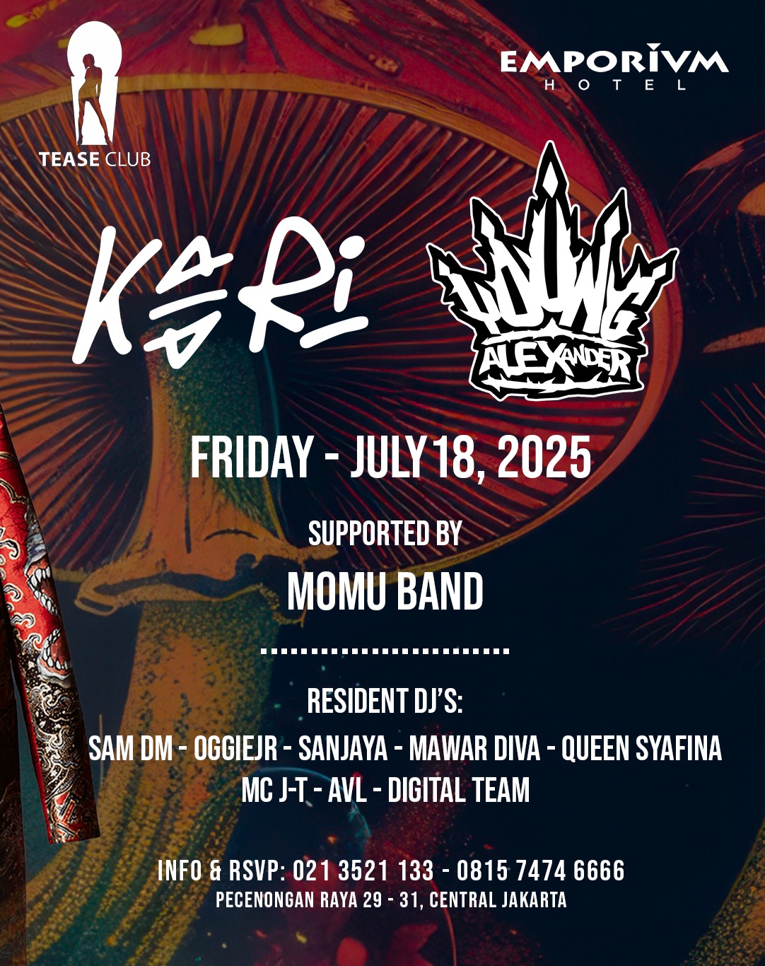 EMPORIUM TEASE CLUB JAKARTA - IGNITION FRIDAY (KAARI NOA & YOUNG ALEXANDER)