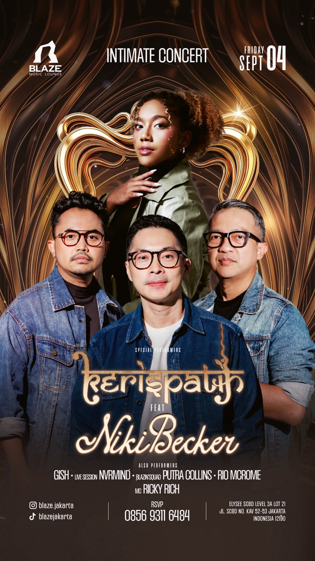 BLAZE JAKARTA - INTIMATE CONCERT (KERISPATIH FEAT. NIKI BECKER)