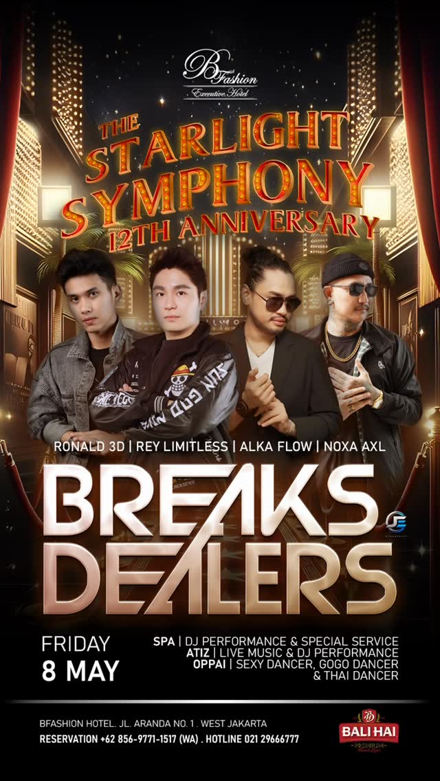B FASHION EXECUTIVE HOTEL JAKARTA - THE STARLIGHT SYMPHONY 12TH ANNIVERSARY (BREAKS DEALERS)