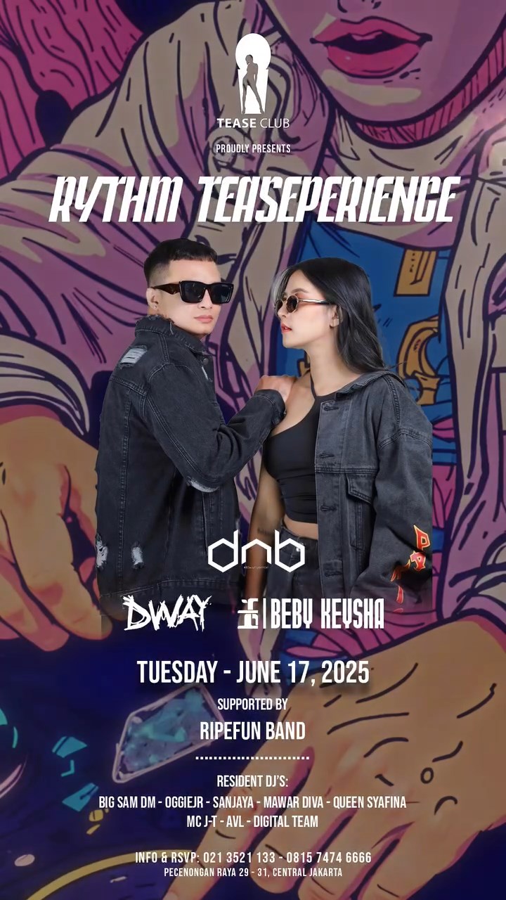 EMPORIUM TEASE CLUB JAKARTA - RYTHM TEASEPERIENCE (DnB - DWAY & BEBY KEYSHA)