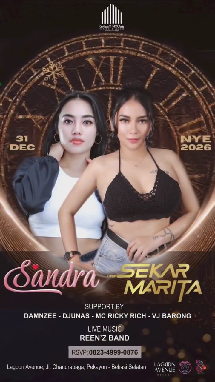 GREEN HOUSE BEKASI - NEW YEAR'S EVE (SANDRA & SEKAR MARITA)