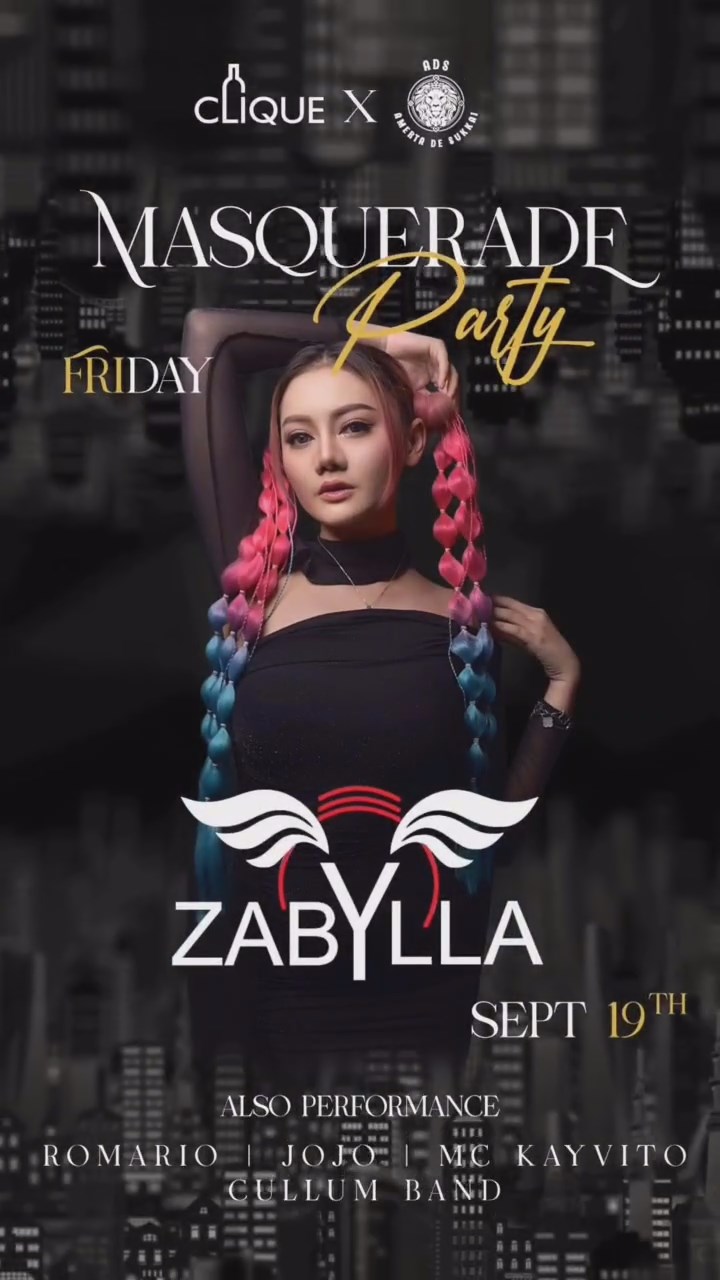 CLIQUE SPOT GADING SERPONG - MASQUERADE PARTY (ZABYLLA)