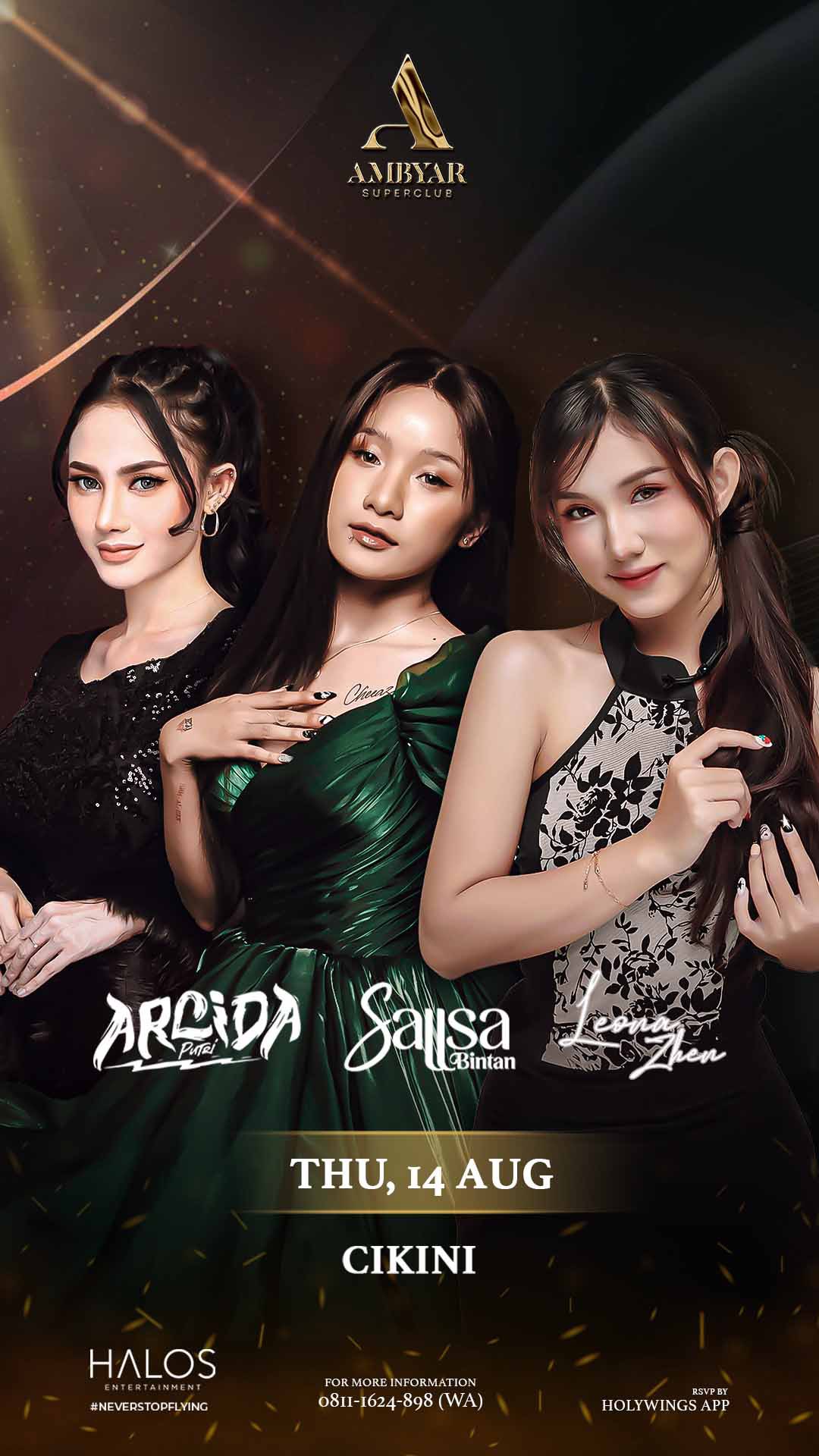 AMBYAR SUPERCLUB CIKINI - ARLIDA PUTRI, LEONA ZHEN, SALLSA BINTAN